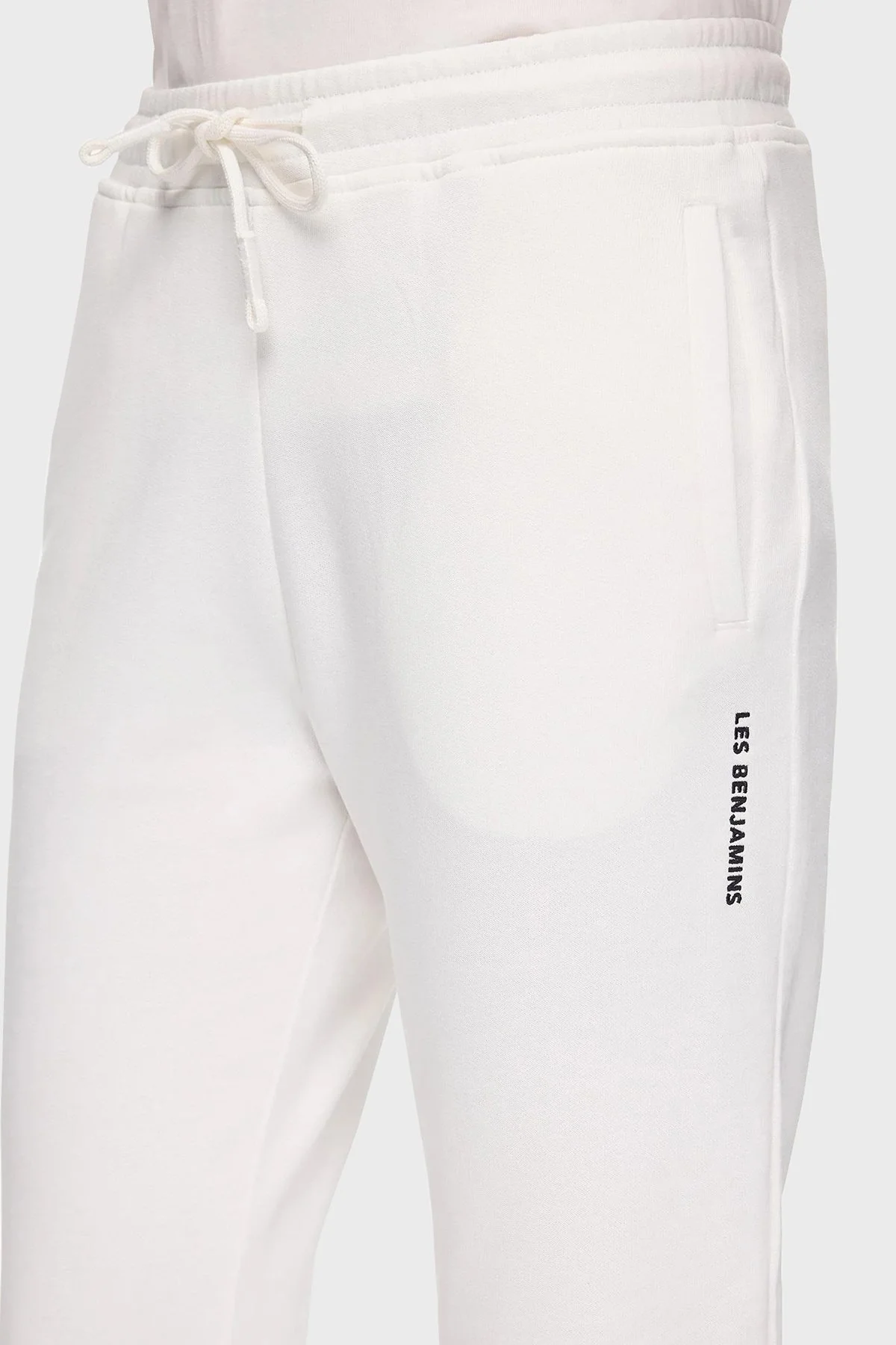 Les Benjamins Pamuklu Regular Fit Normal Bel Lastikli Paça Bayan Pantolon LBNOOSESSFUSP-306 BEYAZ - 5