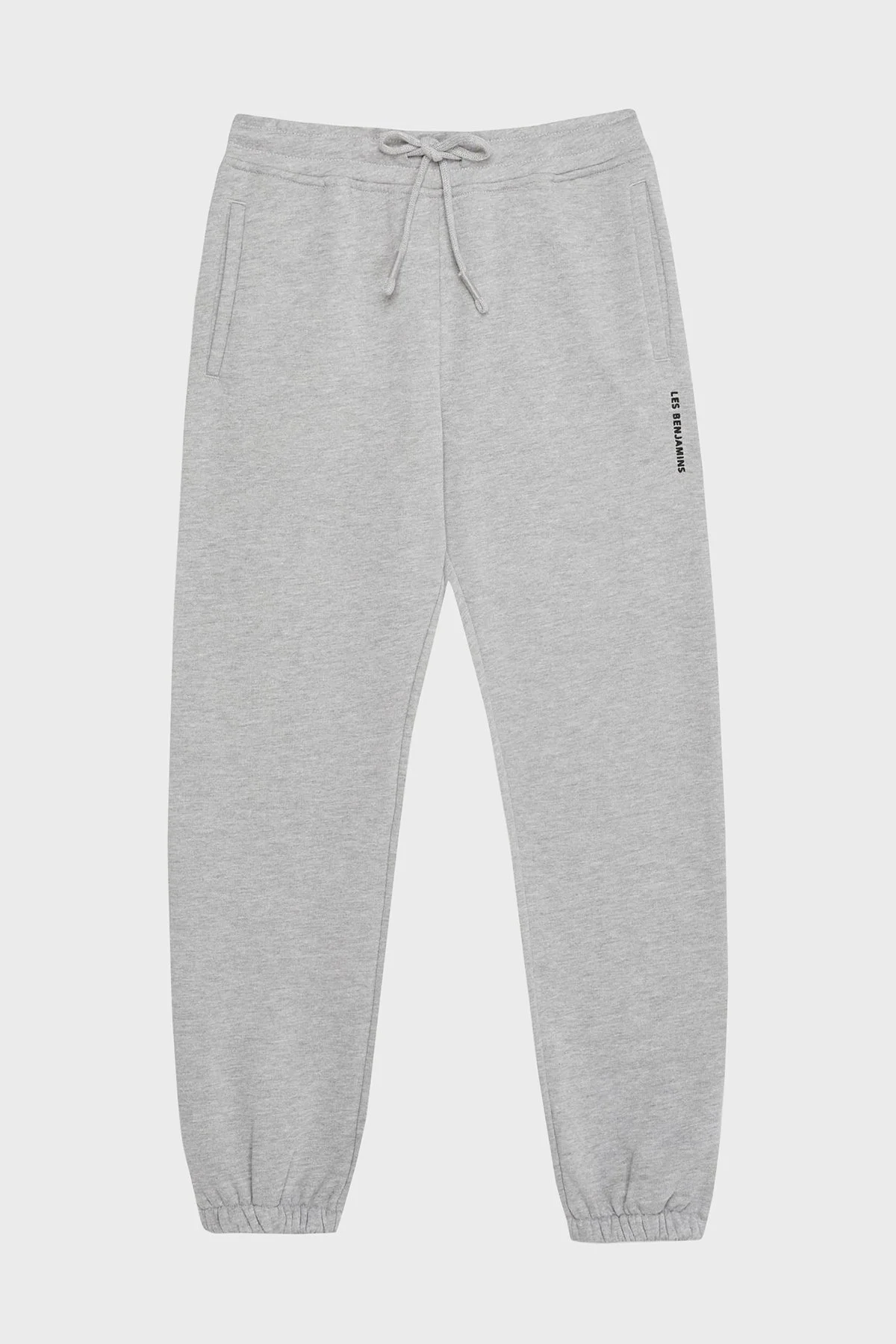 Les Benjamins Pamuklu Regular Fit Normal Bel Lastikli Paça Bayan Pantolon LBNOOSESSFUSP-308 GRİ - 6