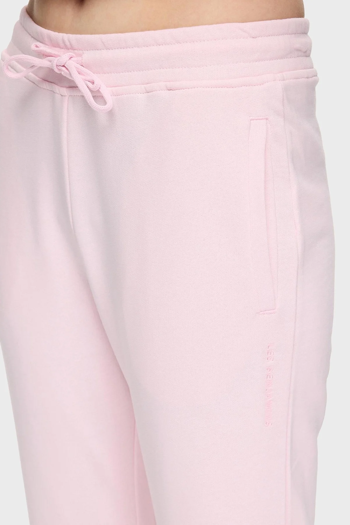 Les Benjamins Pamuklu Regular Fit Normal Bel Lastikli Paça Bayan Pantolon LBNOOSESSFUSP-312 PEMBE - 9