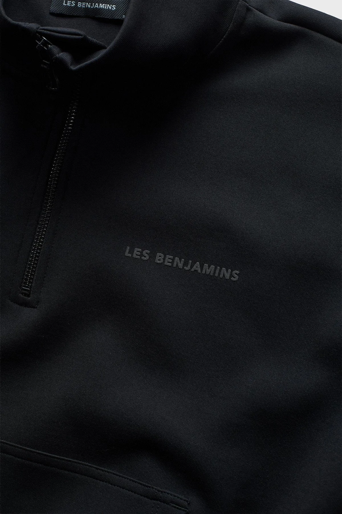 Les Benjamins Pamuklu Regular Fit Yarım Fermuarlı Dik Yaka Bayan Sweat LB25FWCLAFUSW-403 SİYAH - 5