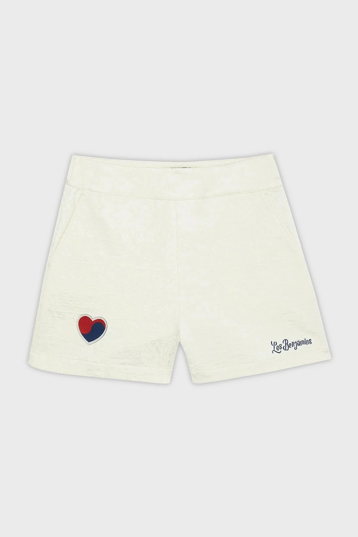 Les Benjamins Pamuklu Regular Fit Yüksek Bel Jakarlı Bayan Short LB25SSUNLFUSO-007 EKRU - 6