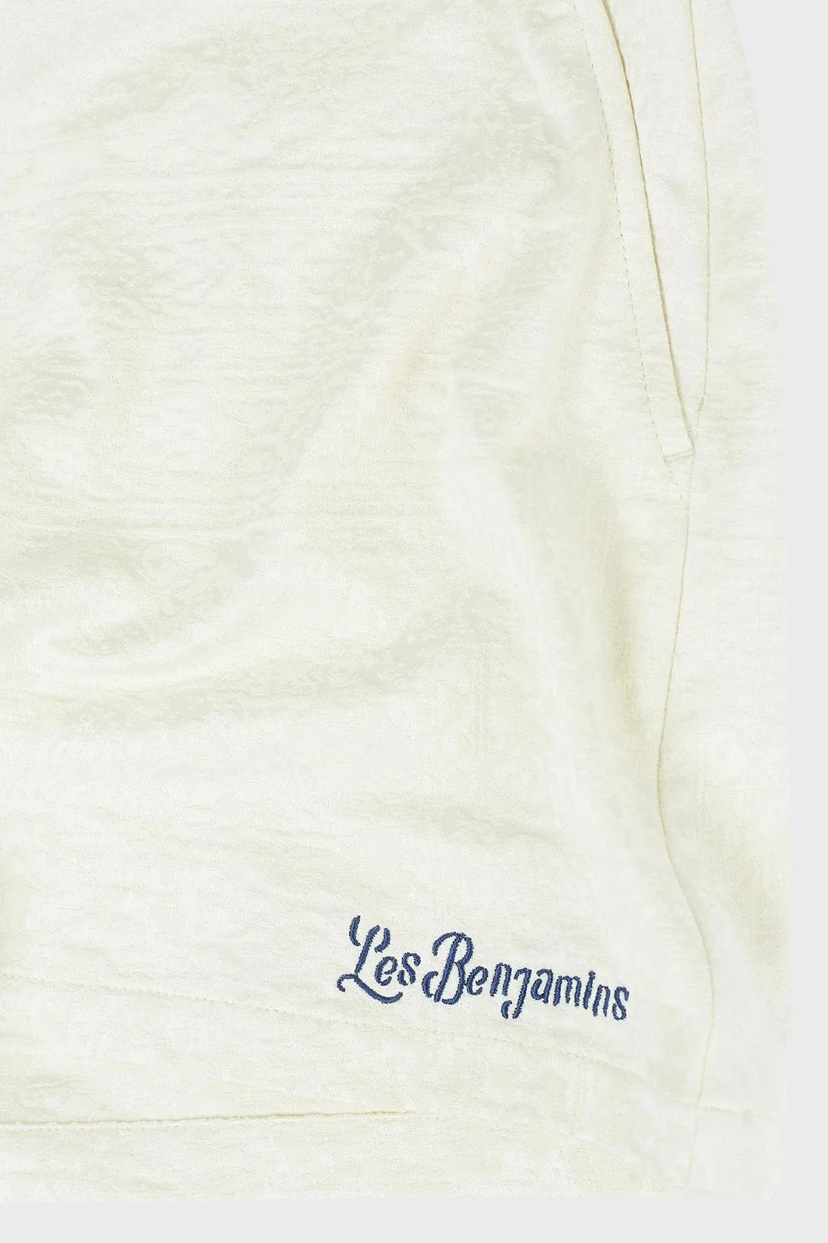 Les Benjamins Pamuklu Regular Fit Yüksek Bel Jakarlı Bayan Short LB25SSUNLFUSO-007 EKRU - 7