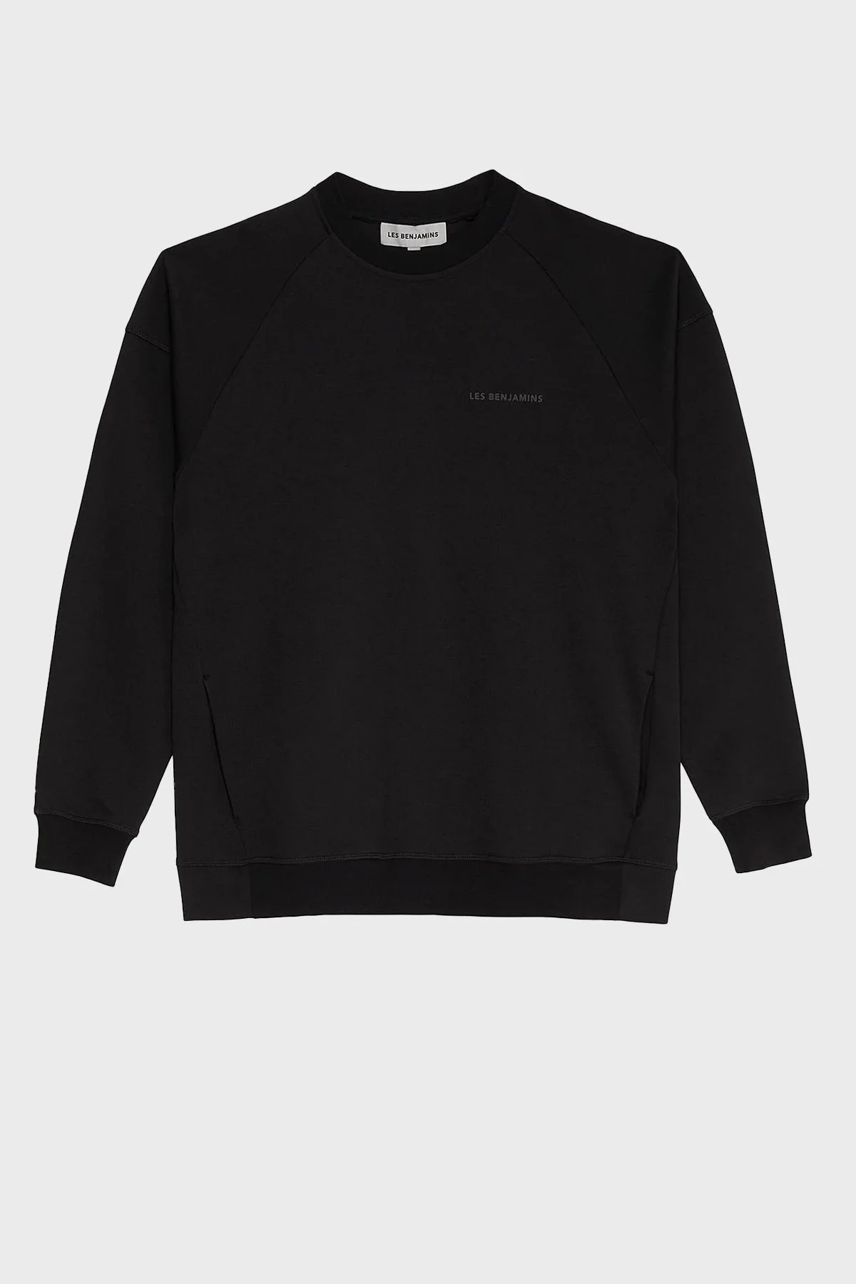 Les Benjamins Pamuklu Relaxed Fit Bisiklet Yaka Erkek Sweat LB23FWCLAMUSW-407 SİYAH - 5