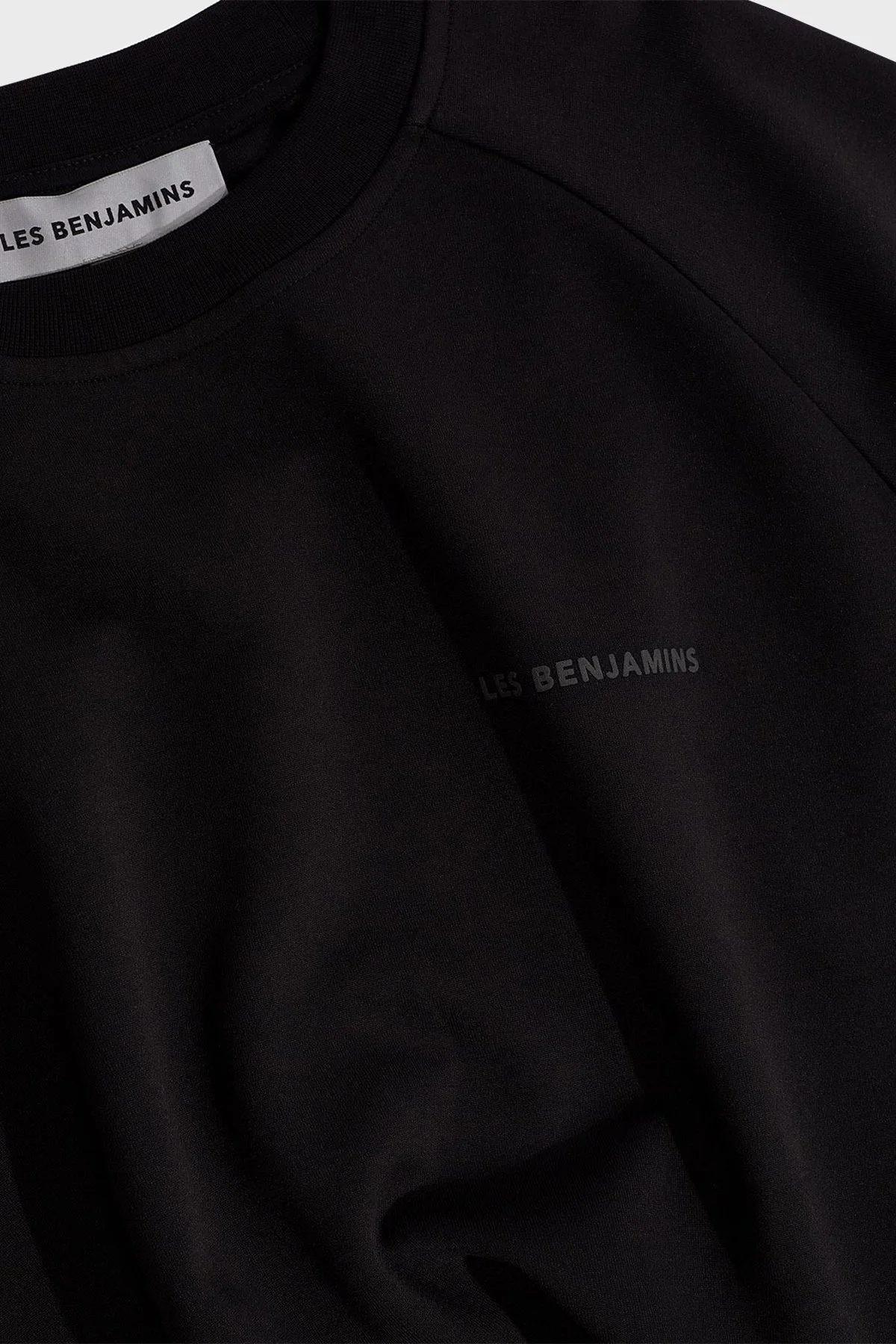 Les Benjamins Pamuklu Relaxed Fit Bisiklet Yaka Erkek Sweat LB23FWCLAMUSW-407 SİYAH - 6