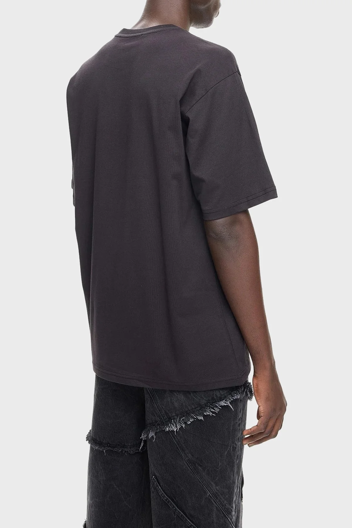 Les Benjamins Pamuklu Relaxed Fit Bisiklet Yaka Erkek T Shirt LB24FWEAPMUTS-059 SİYAH - 3