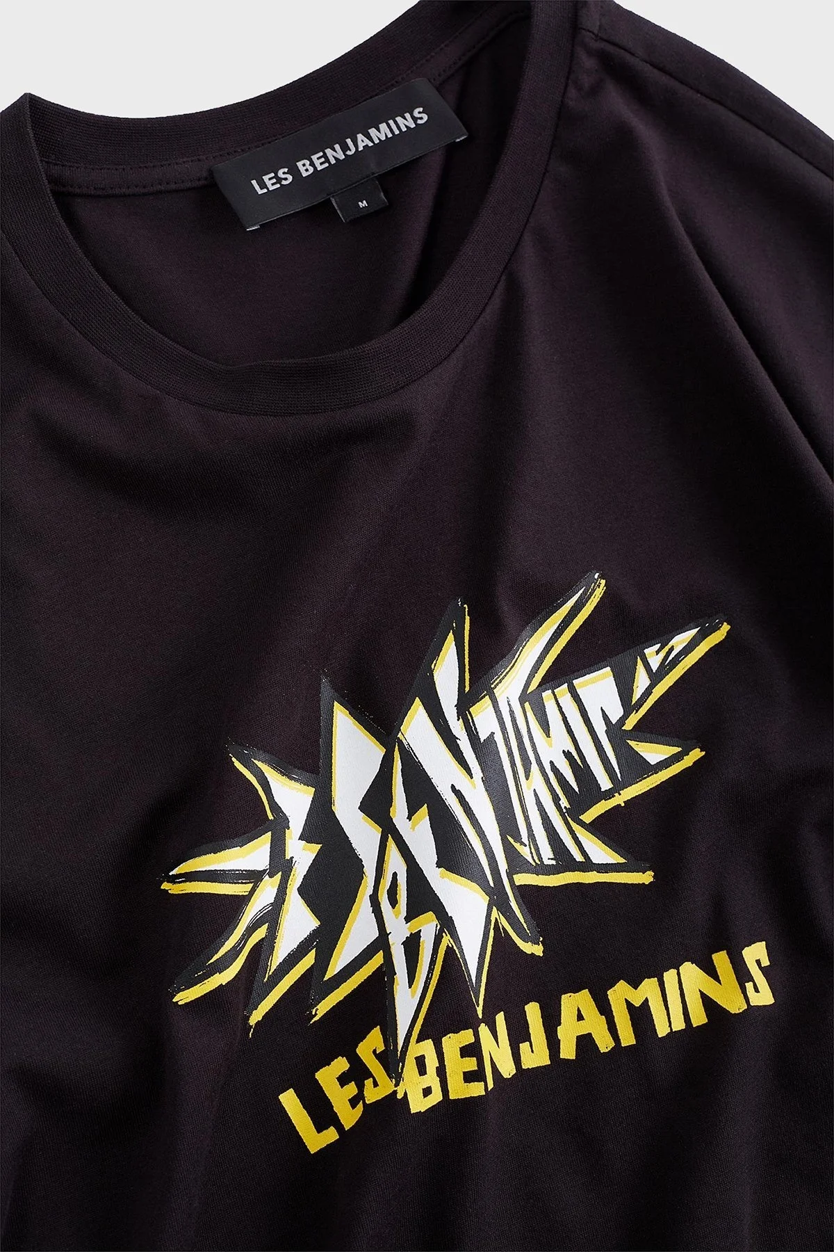 Les Benjamins Pamuklu Relaxed Fit Bisiklet Yaka Erkek T Shirt LB24FWEAPMUTS-059 SİYAH - 6