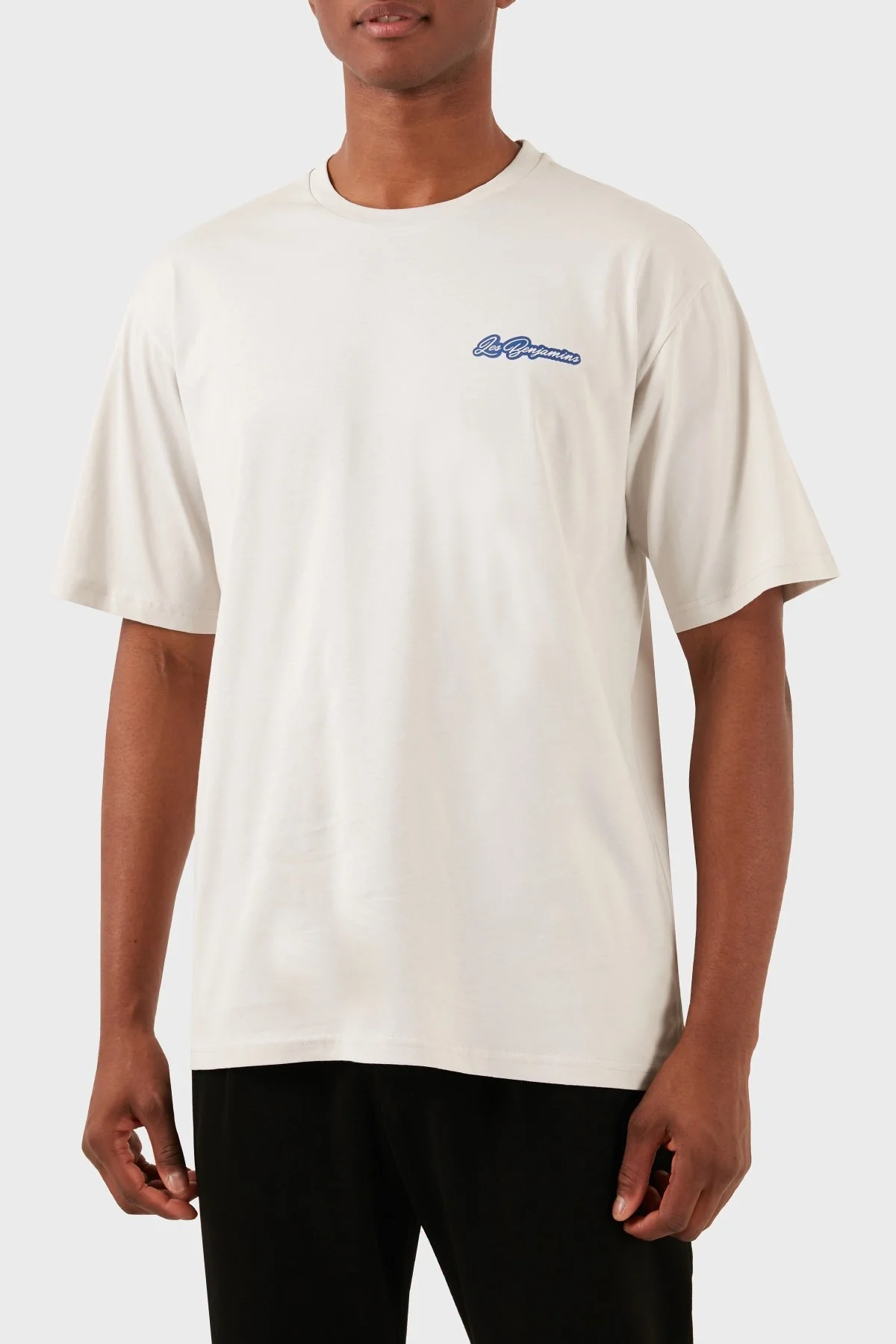 Les Benjamins Pamuklu Relaxed Fit Bisiklet Yaka Erkek T Shirt LB24SSKISMUTS-006 Kil - 7