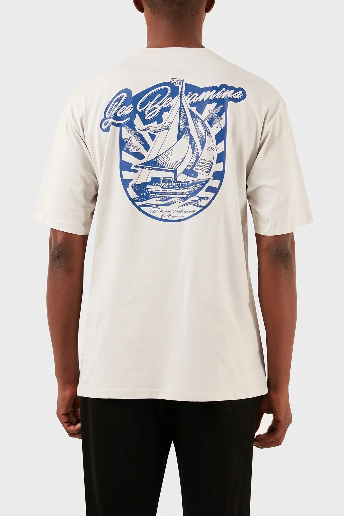 Les Benjamins Pamuklu Relaxed Fit Bisiklet Yaka Erkek T Shirt LB24SSKISMUTS-006 Kil - 9