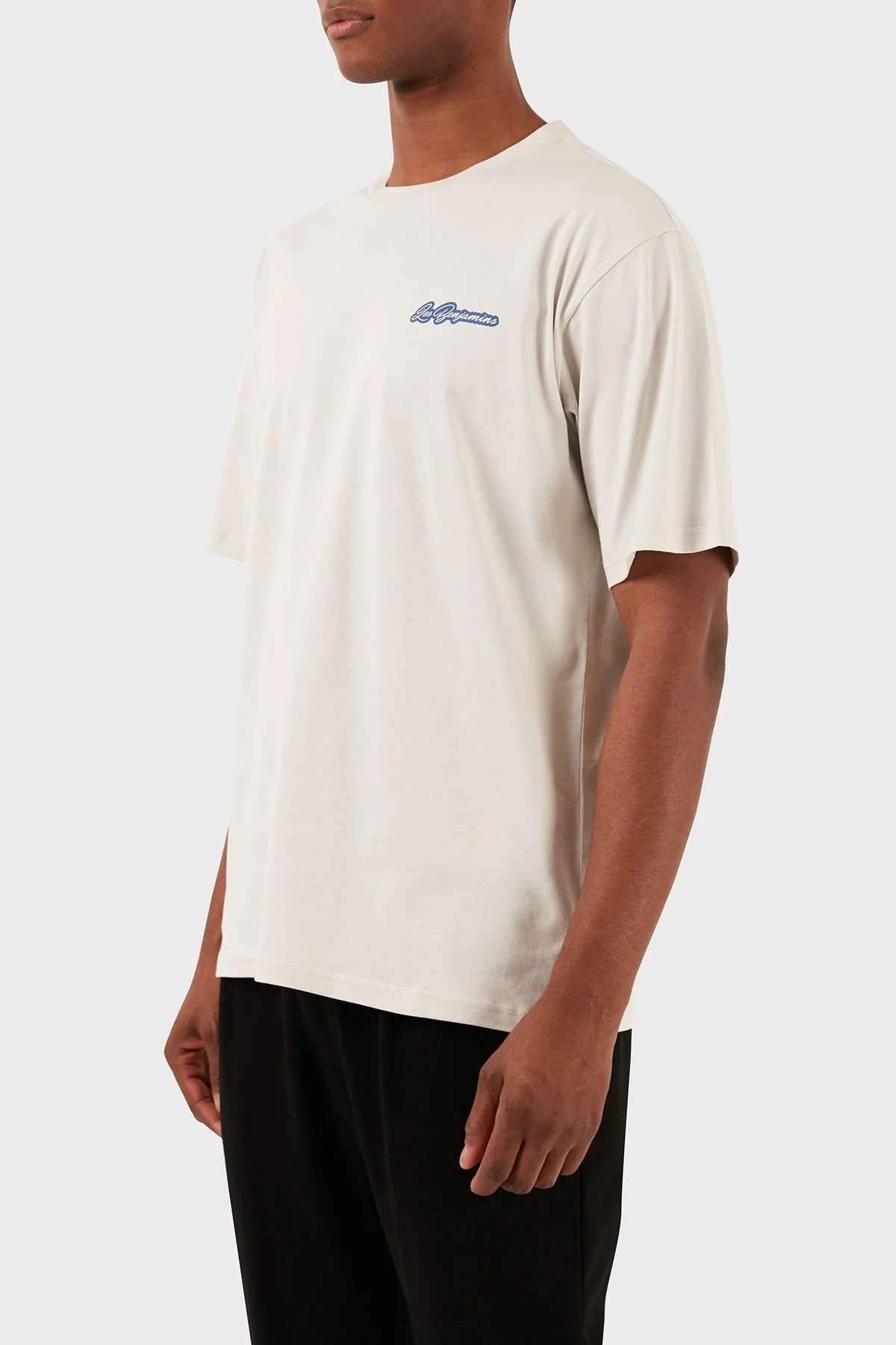 Les Benjamins Pamuklu Relaxed Fit Bisiklet Yaka Erkek T Shirt LB24SSKISMUTS-006 Kil - 10