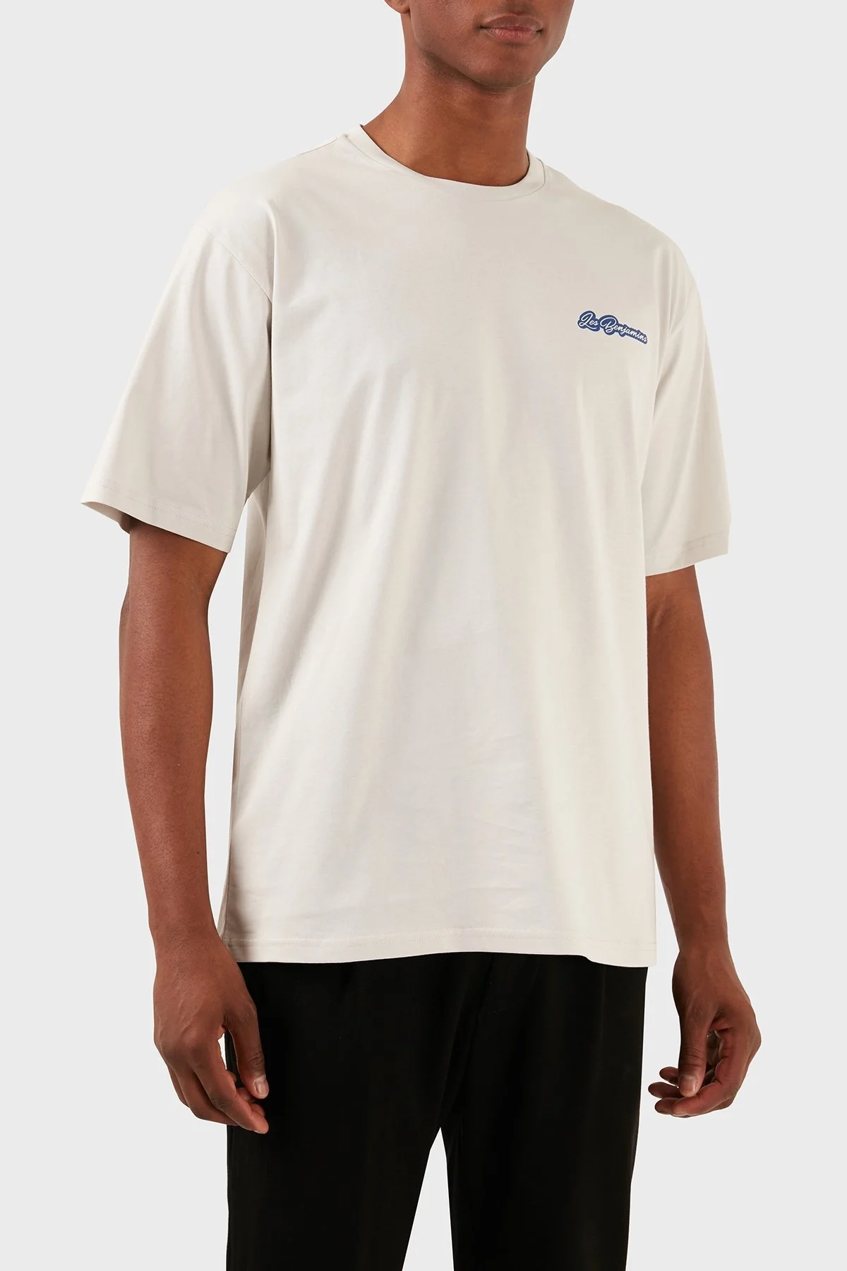 Les Benjamins Pamuklu Relaxed Fit Bisiklet Yaka Erkek T Shirt LB24SSKISMUTS-006 Kil - 11