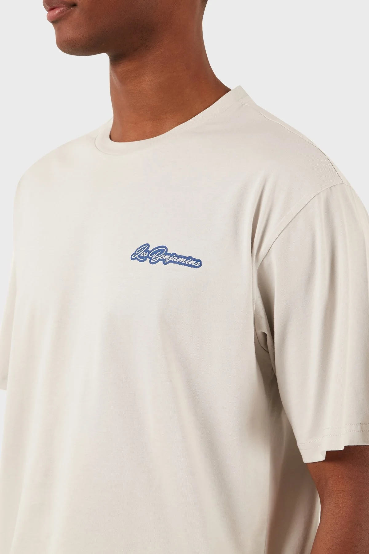 Les Benjamins Pamuklu Relaxed Fit Bisiklet Yaka Erkek T Shirt LB24SSKISMUTS-006 Kil - 12