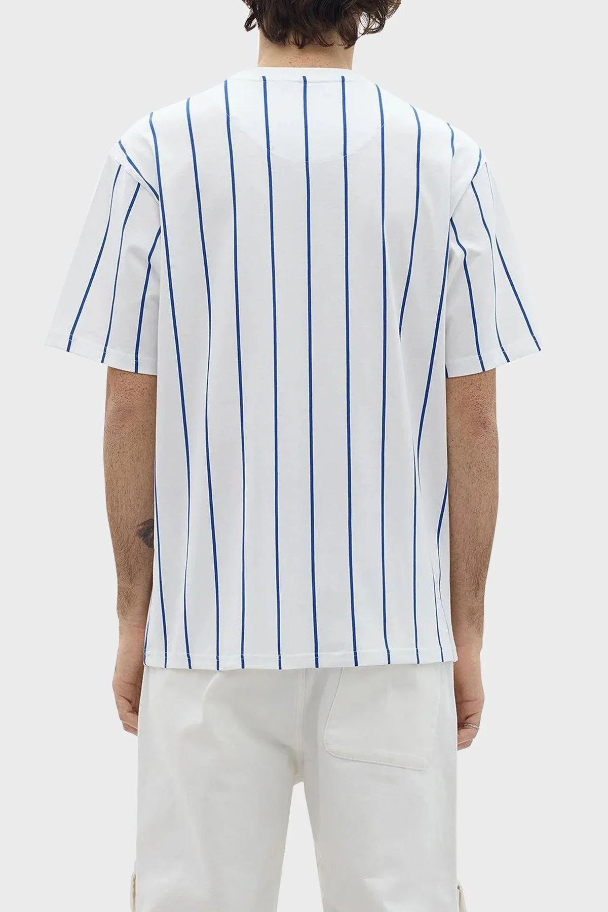 Les Benjamins Pamuklu Relaxed Fit Bisiklet Yaka Erkek T Shirt LB24SSKISMUTS-015 BEYAZ - 2