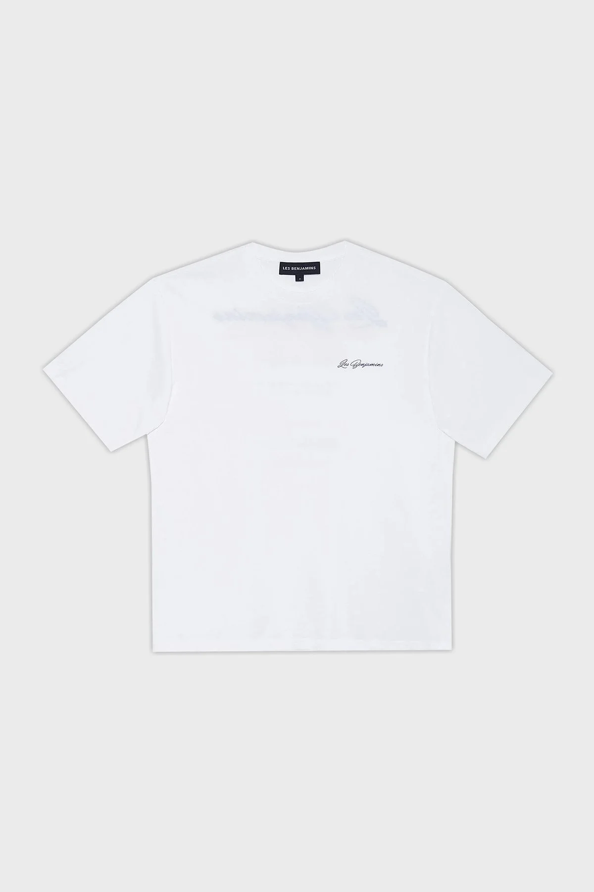 Les Benjamins Pamuklu Relaxed Fit Bisiklet Yaka Erkek T Shirt LB24SSKISMUTS-017 BEYAZ - 6