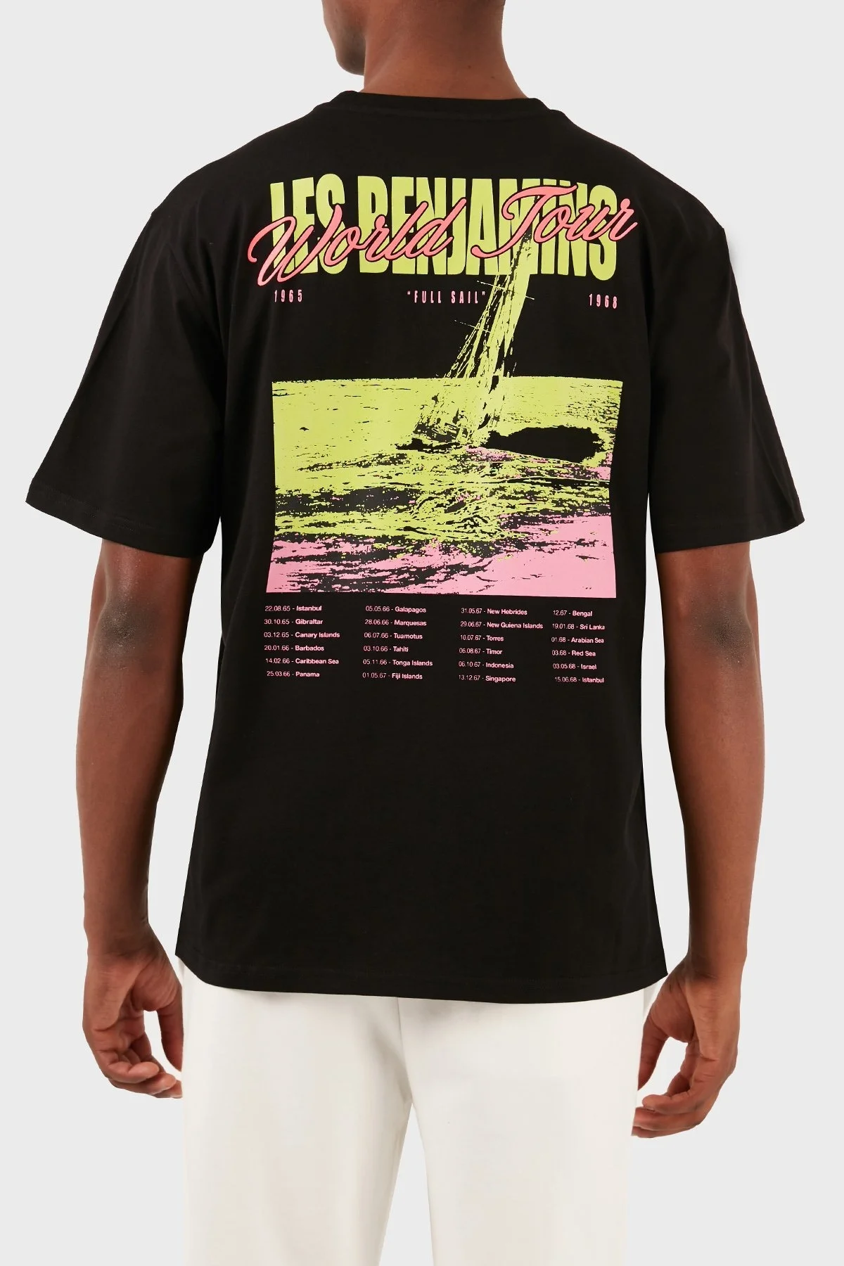 Les Benjamins Pamuklu Relaxed Fit Bisiklet Yaka Erkek T Shirt LB24SSKISMUTS-024 SİYAH - 2