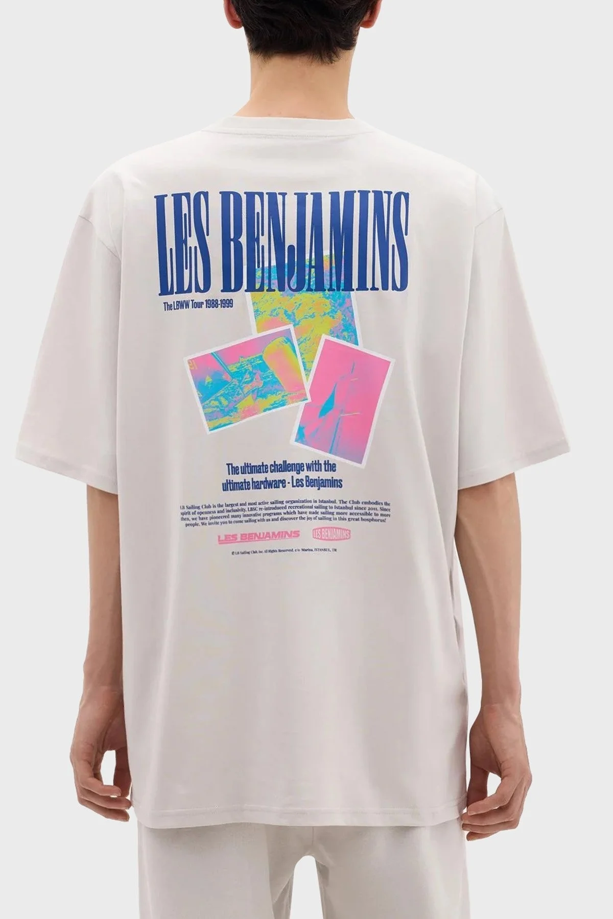 Les Benjamins Pamuklu Relaxed Fit Bisiklet Yaka Erkek T Shirt LB24SSKISMUTS-026 Kil - 2