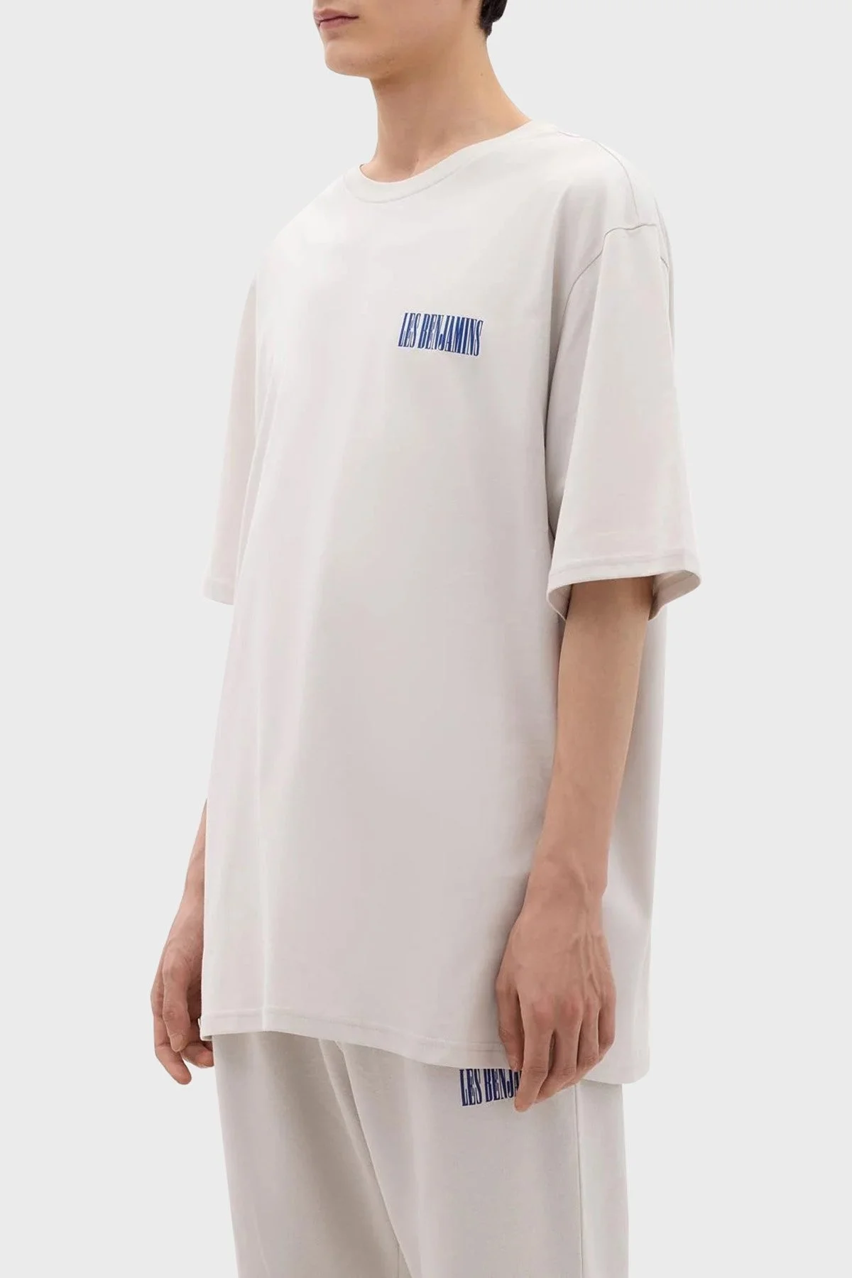 Les Benjamins Pamuklu Relaxed Fit Bisiklet Yaka Erkek T Shirt LB24SSKISMUTS-026 Kil - 3