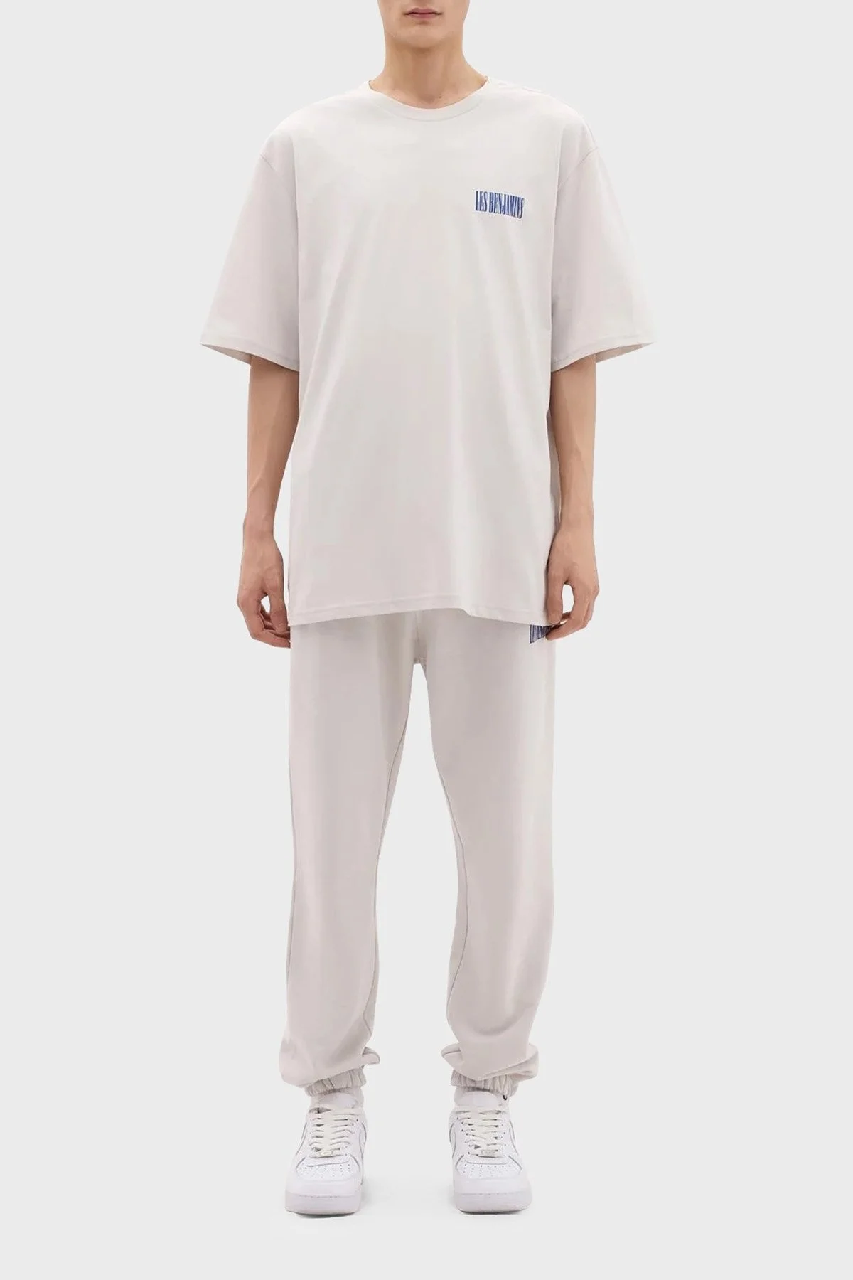 Les Benjamins Pamuklu Relaxed Fit Bisiklet Yaka Erkek T Shirt LB24SSKISMUTS-026 Kil - 4