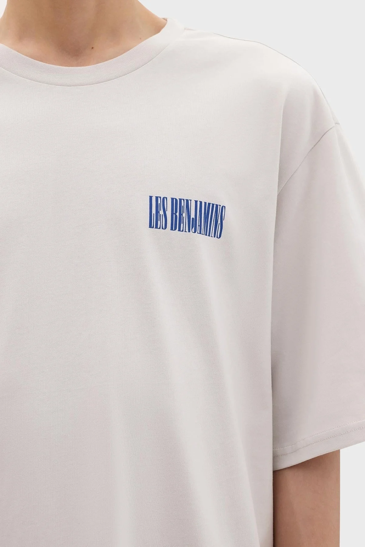 Les Benjamins Pamuklu Relaxed Fit Bisiklet Yaka Erkek T Shirt LB24SSKISMUTS-026 Kil - 6