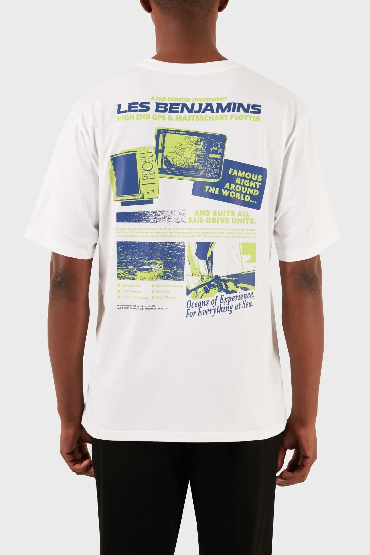 Les Benjamins Pamuklu Relaxed Fit Bisiklet Yaka Erkek T Shirt LB24SSKISMUTS-041 BEYAZ - 3
