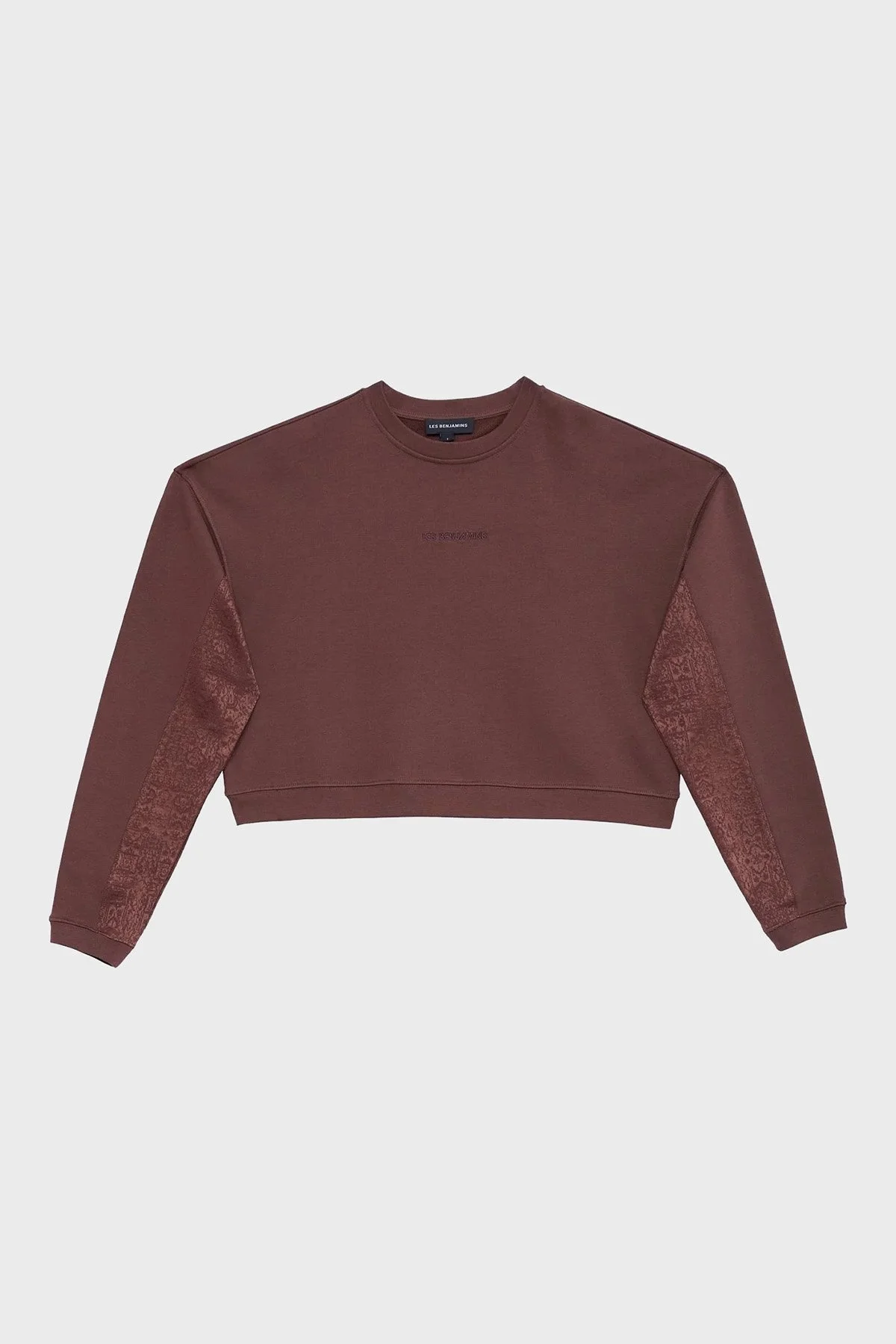 Les Benjamins Pamuklu Relaxed Fit Crop Bayan Sweat LB23FWFRWFUSW-003 KAHVE - 6