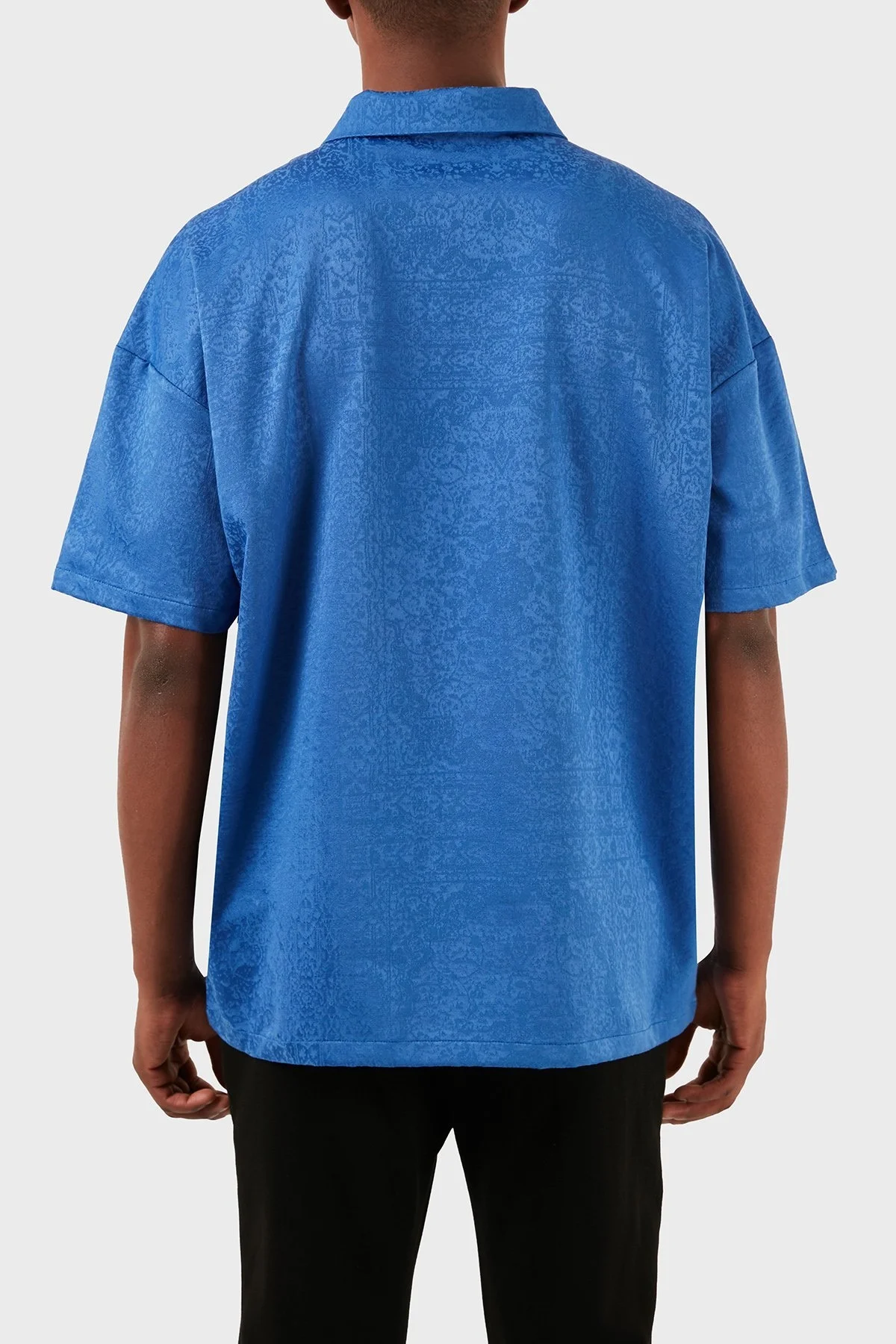 Les Benjamins Pamuklu Relaxed Fit Erkek Polo Yaka T Shirt LB24SSKISMUPL-009 MAVİ - 2