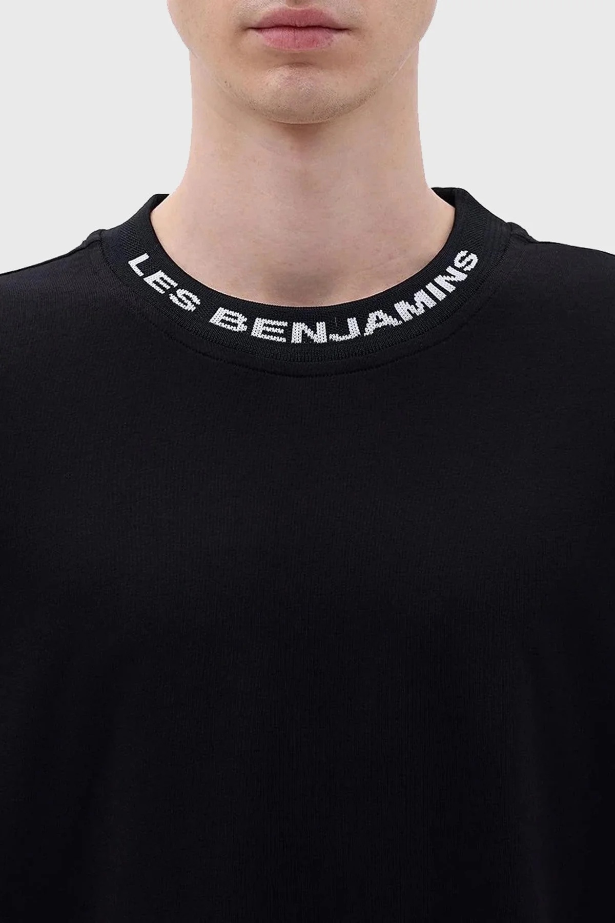 Les Benjamins Pamuklu Relaxed Fit Erkek T Shirt LB23FWCLAMUTS-402 SİYAH - 5