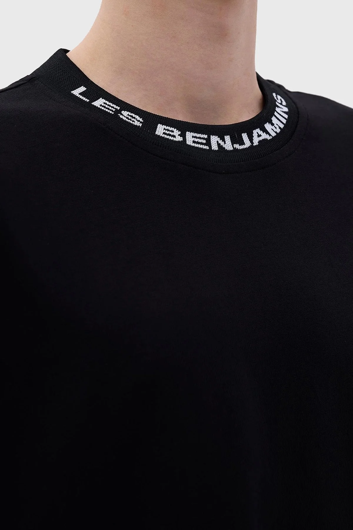 Les Benjamins Pamuklu Relaxed Fit Erkek T Shirt LB23FWCLAMUTS-402 SİYAH - 6