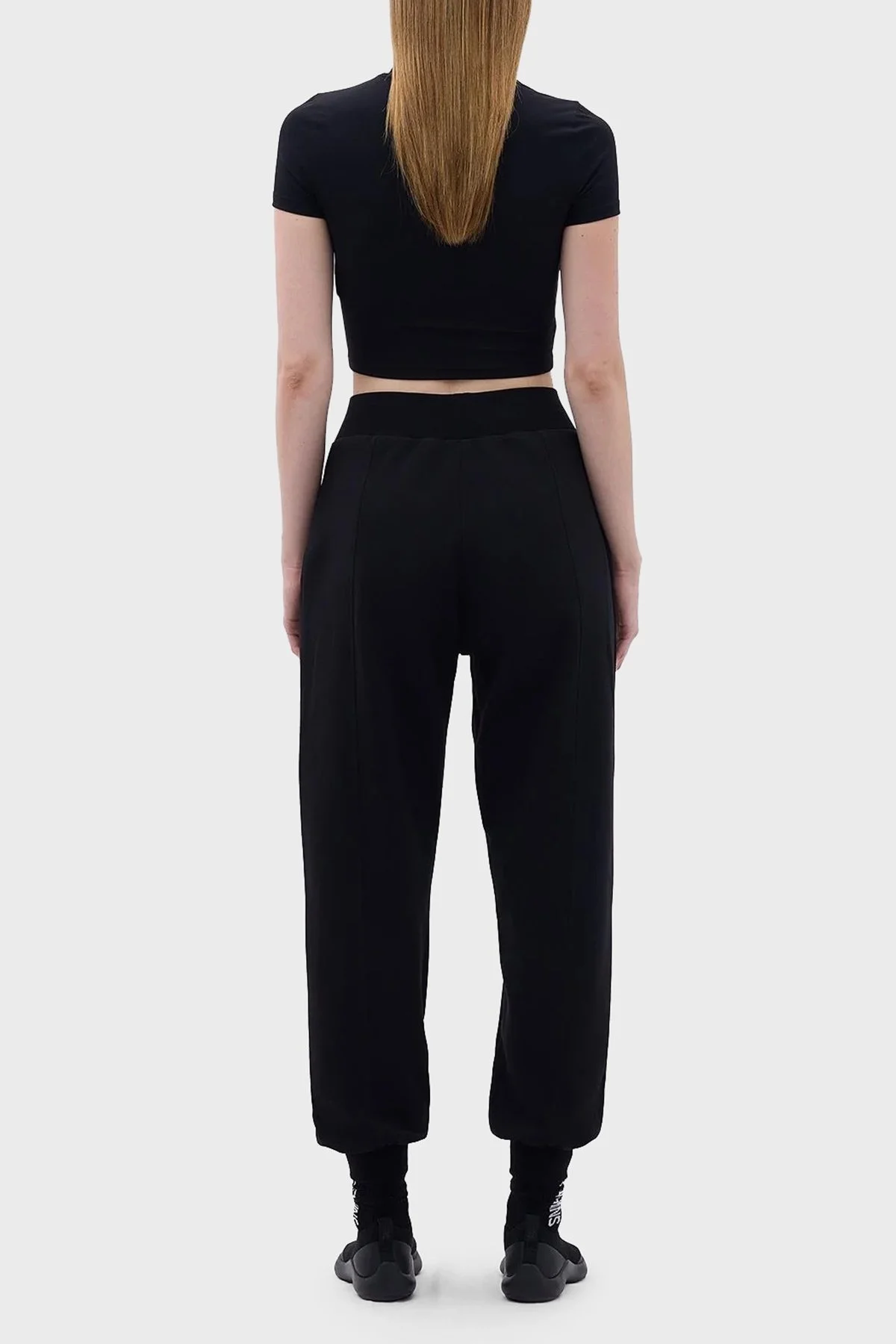 Les Benjamins Pamuklu Relaxed Fit Jogger Spor Bayan Pantolon LB23FWCLAFUSP-406 SİYAH - 5
