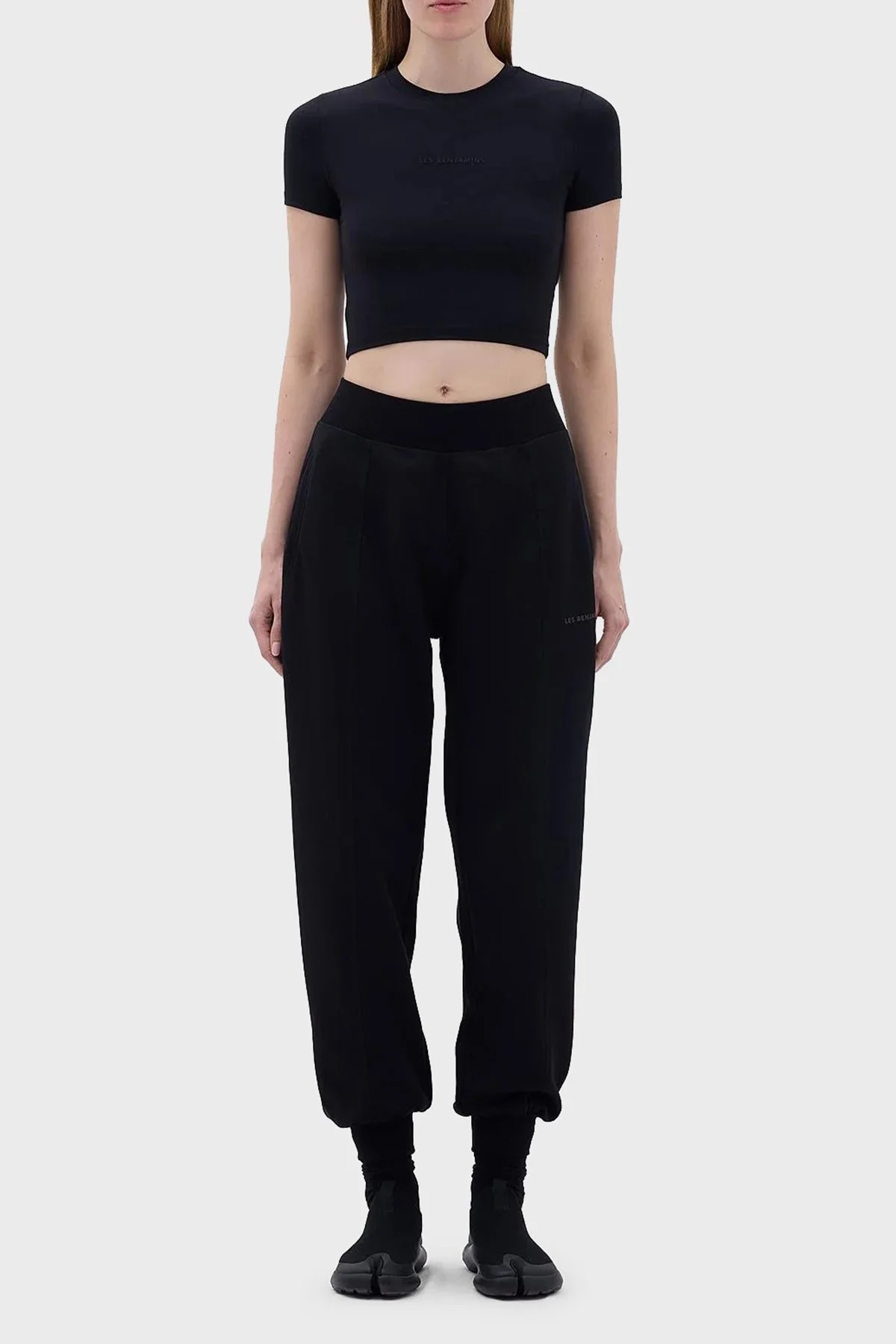 Les Benjamins Pamuklu Relaxed Fit Jogger Spor Bayan Pantolon LB23FWCLAFUSP-406 SİYAH - 6