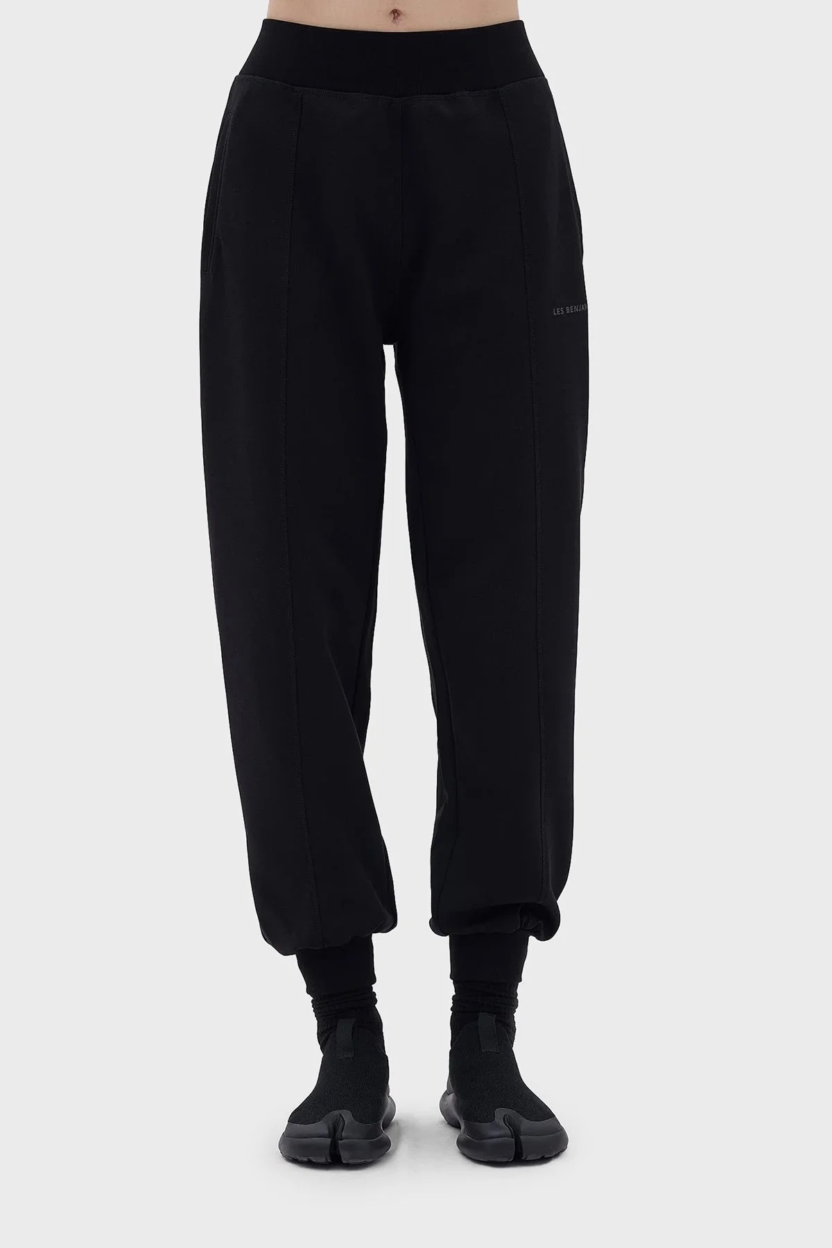 Les Benjamins Pamuklu Relaxed Fit Jogger Spor Bayan Pantolon LB23FWCLAFUSP-406 SİYAH - 7