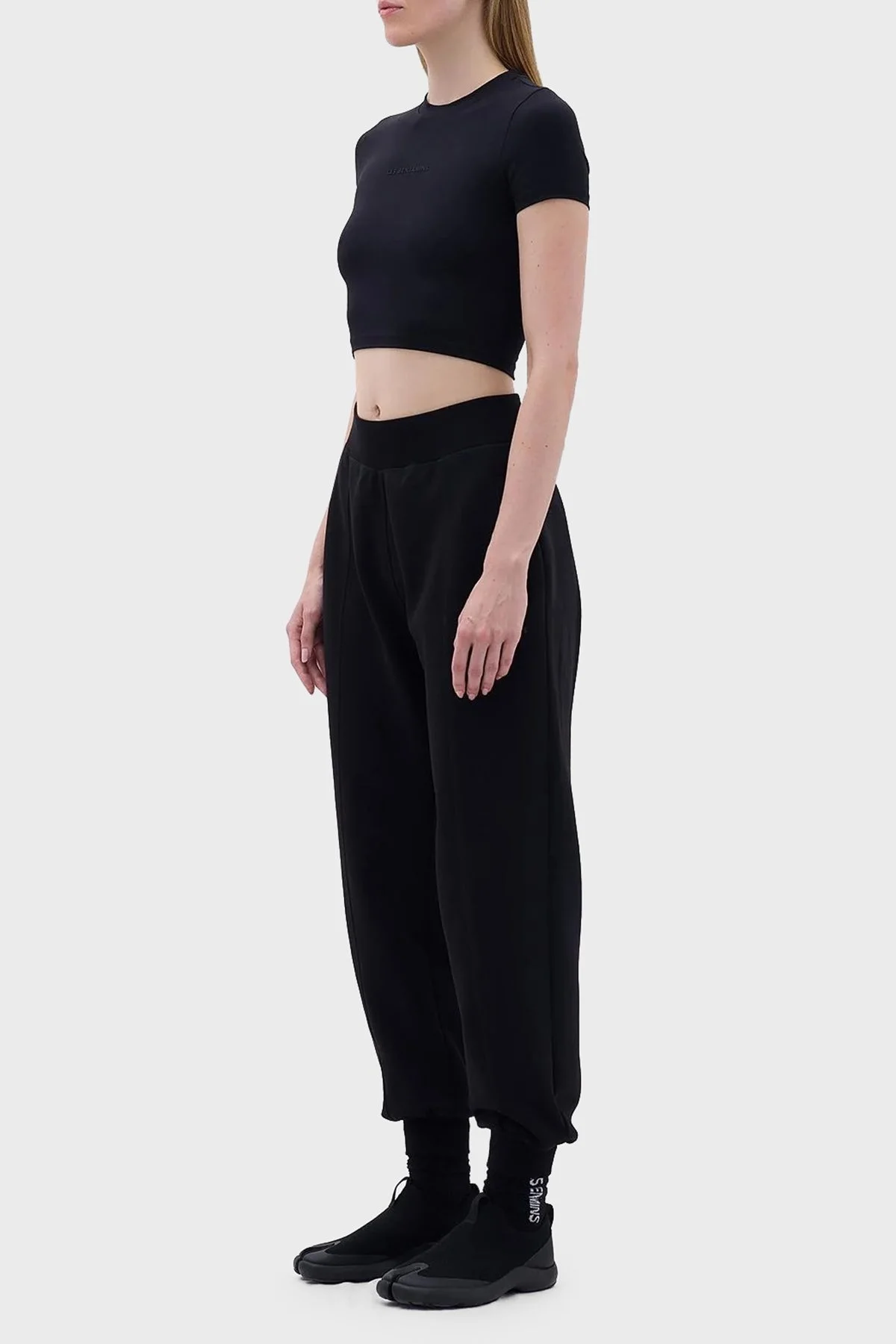 Les Benjamins Pamuklu Relaxed Fit Jogger Spor Bayan Pantolon LB23FWCLAFUSP-406 SİYAH - 15