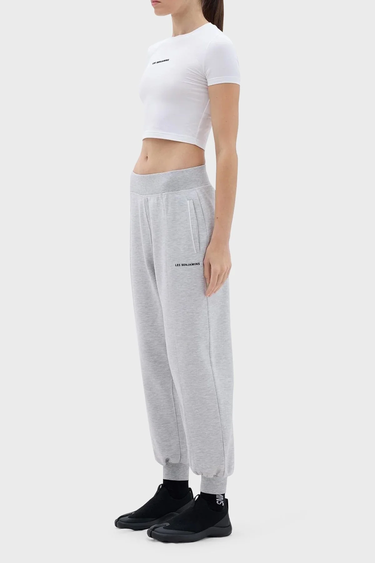 Les Benjamins Pamuklu Relaxed Fit Jogger Spor Bayan Pantolon LB23FWCLAFUSP-409 GRİ - 5