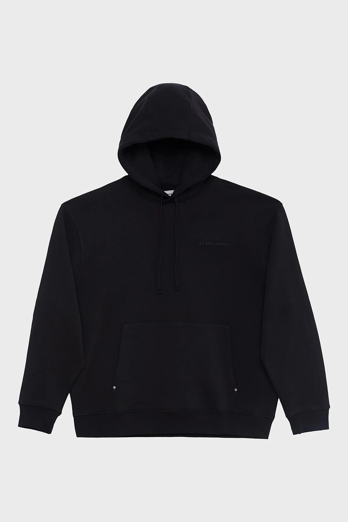 Les Benjamins Pamuklu Relaxed Fit Kanguru Cepli Erkek Sweat LB23FWCLAMUHD-401 SİYAH - 6