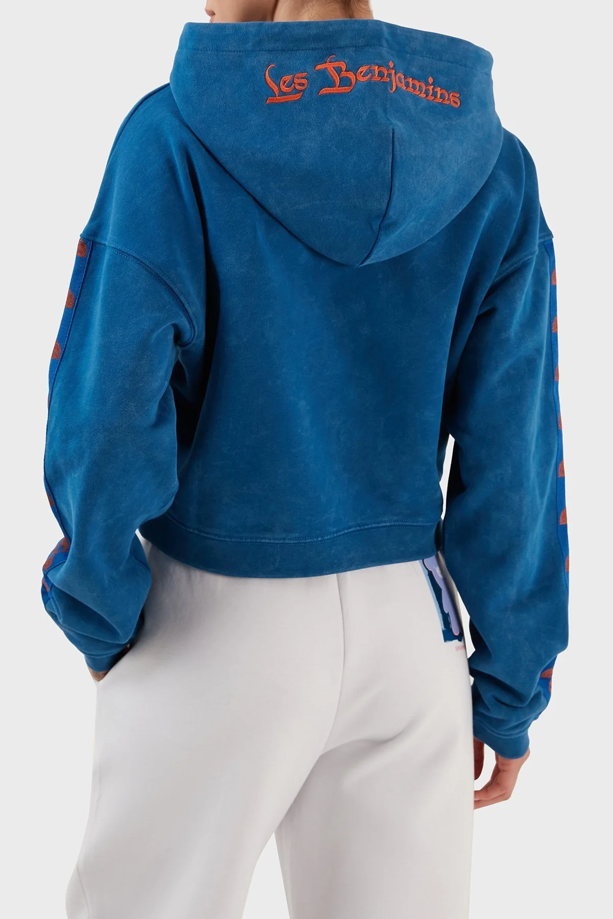 Les Benjamins Pamuklu Relaxed Fit Kapüşonlu Bayan Sweat LB23SSHOEFUHD-003 SAKS - 5