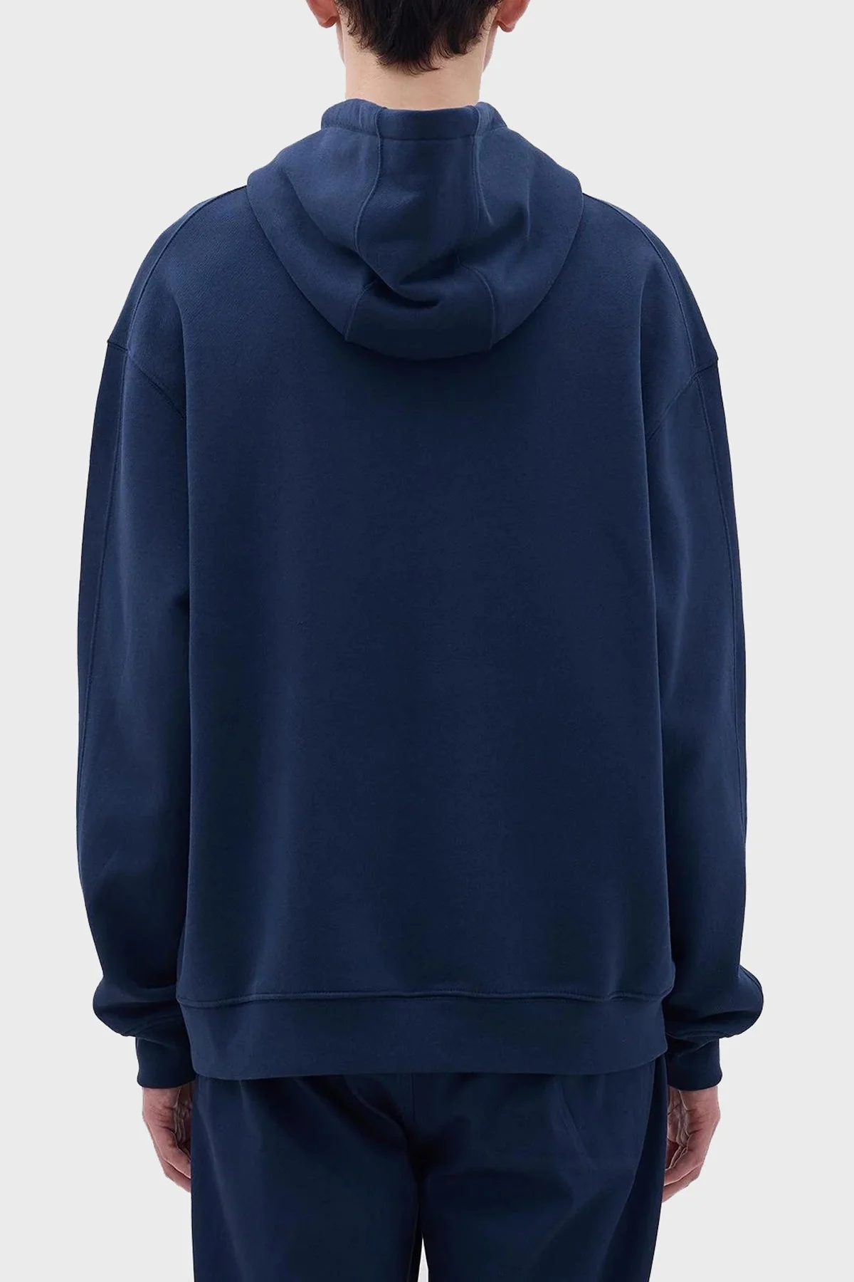 Les Benjamins Pamuklu Relaxed Fit Kapüşonlu Erkek Sweat LB23FWCLAMUHD-402 LACİVERT - 3