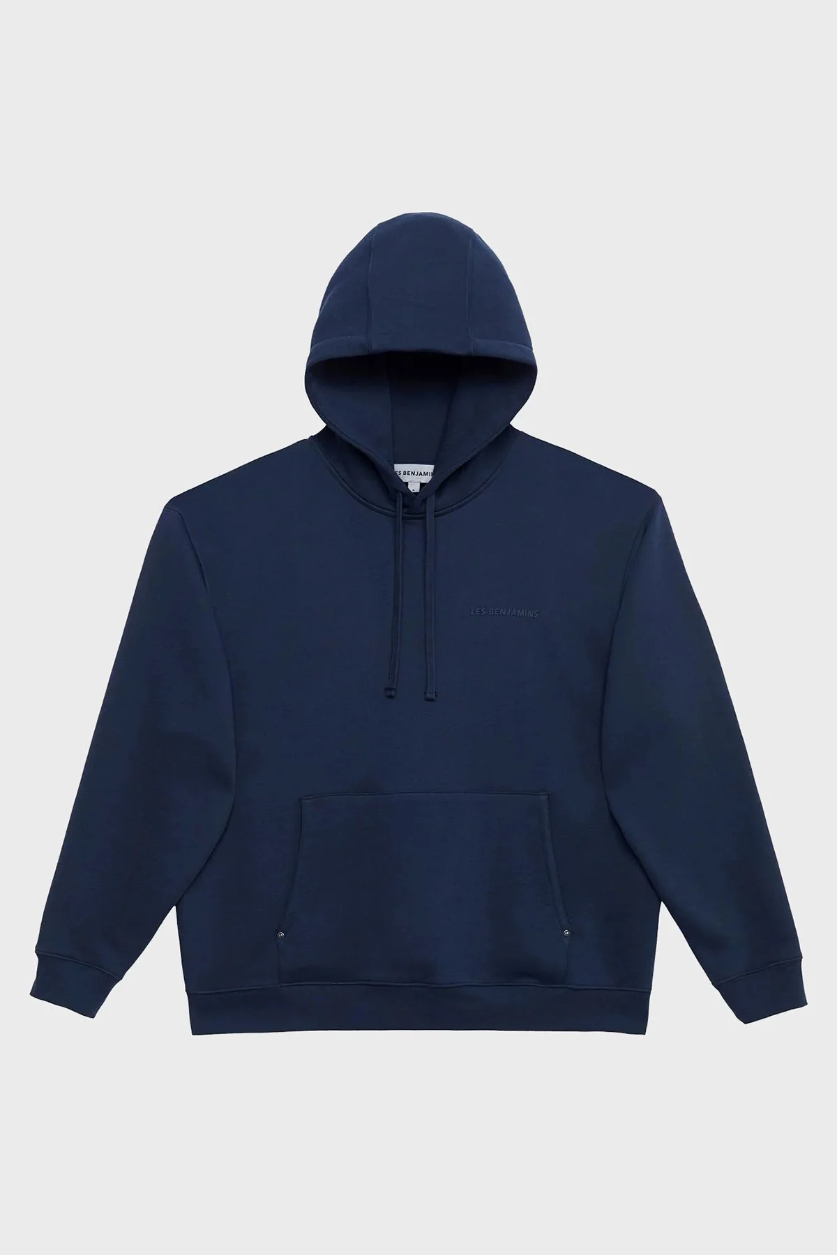 Les Benjamins Pamuklu Relaxed Fit Kapüşonlu Erkek Sweat LB23FWCLAMUHD-402 LACİVERT - 7