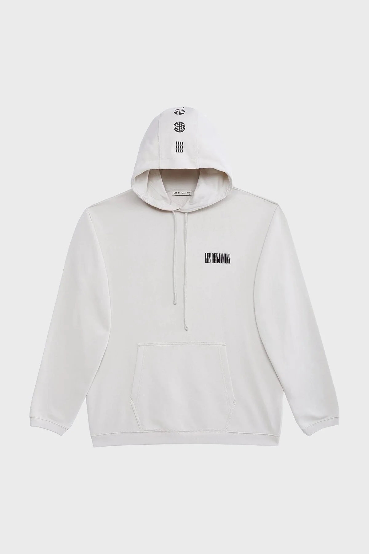 Les Benjamins Pamuklu Relaxed Fit Kapüşonlu Erkek Sweat LB24SSKISMUHD-004 Kil - 13