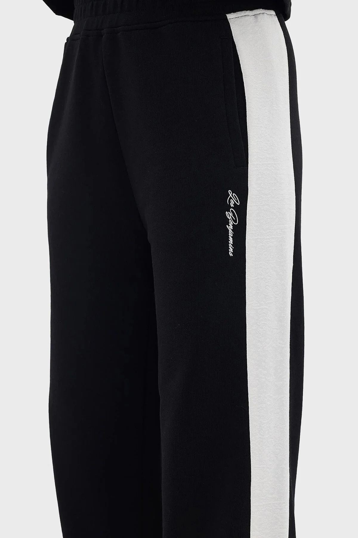 Les Benjamins Pamuklu Relaxed Fit Spor Bayan Pantolon LB24SSKISFUSP-004 SİYAH - 5