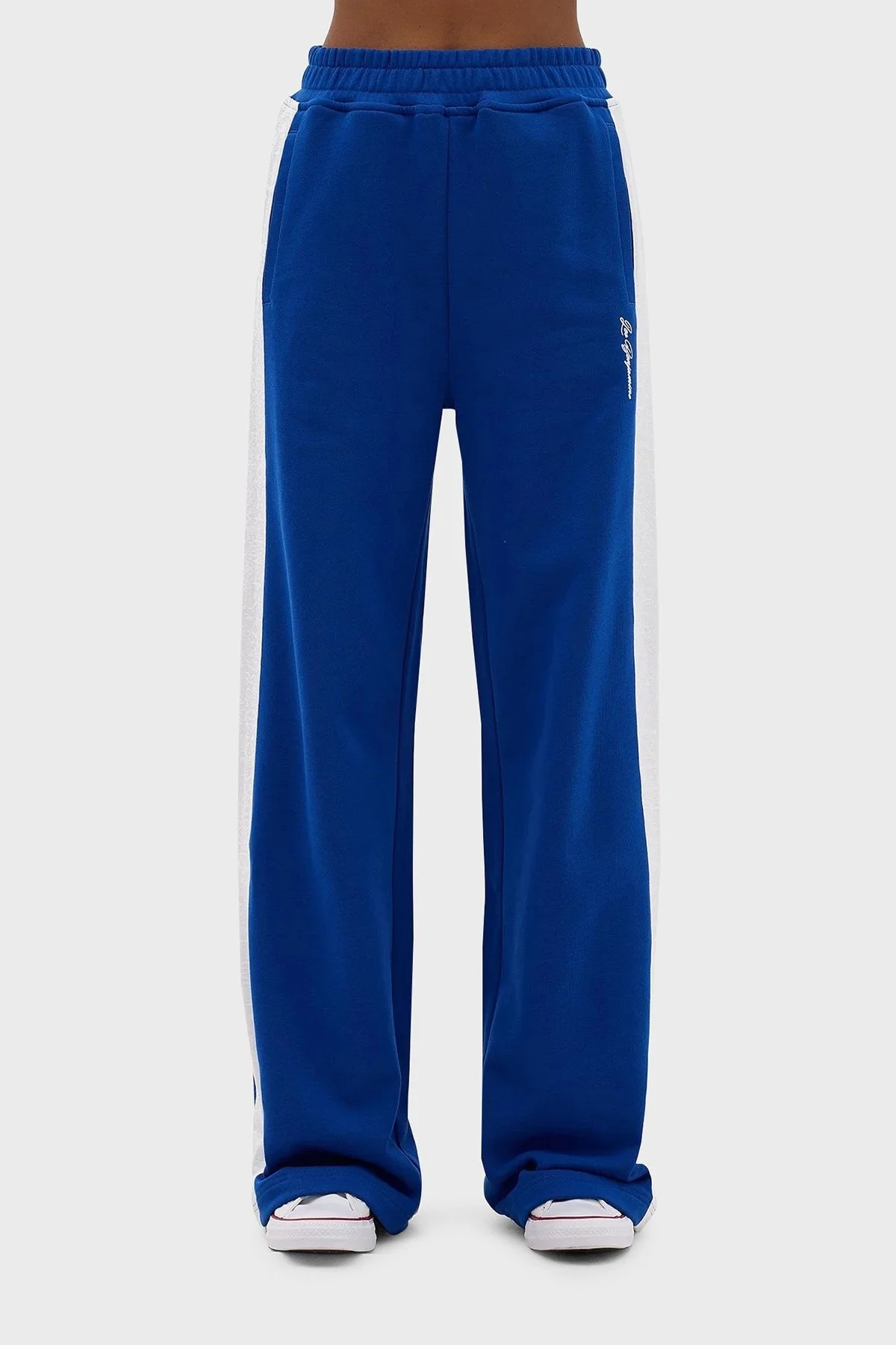 Les Benjamins Pamuklu Relaxed Fit Spor Bayan Pantolon LB24SSKISFUSP-005 MAVİ - 2