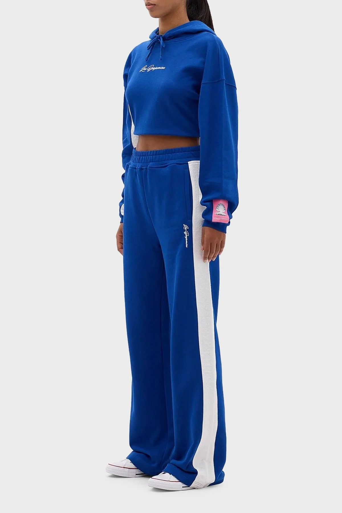 Les Benjamins Pamuklu Relaxed Fit Spor Bayan Pantolon LB24SSKISFUSP-005 MAVİ - 3
