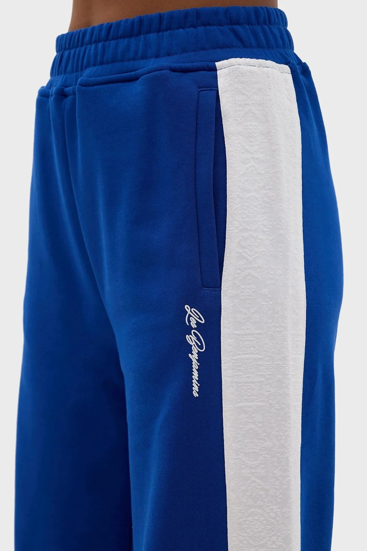Les Benjamins Pamuklu Relaxed Fit Spor Bayan Pantolon LB24SSKISFUSP-005 MAVİ - 5