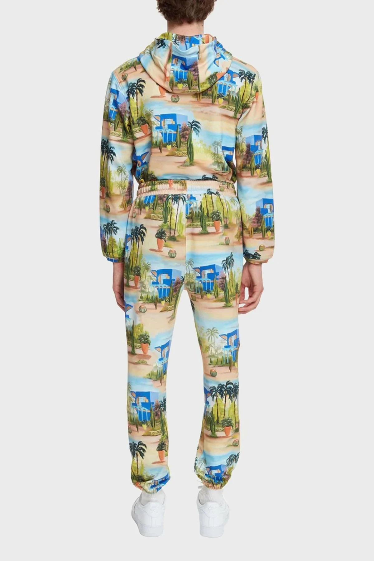 Les Benjamins Rahat Kesim Elastik Bel Bantlı Cepli % 100 Pamuk Erkek Pantolon LB22SSTMJMUSP-003 MAVİ-BEJ - 5