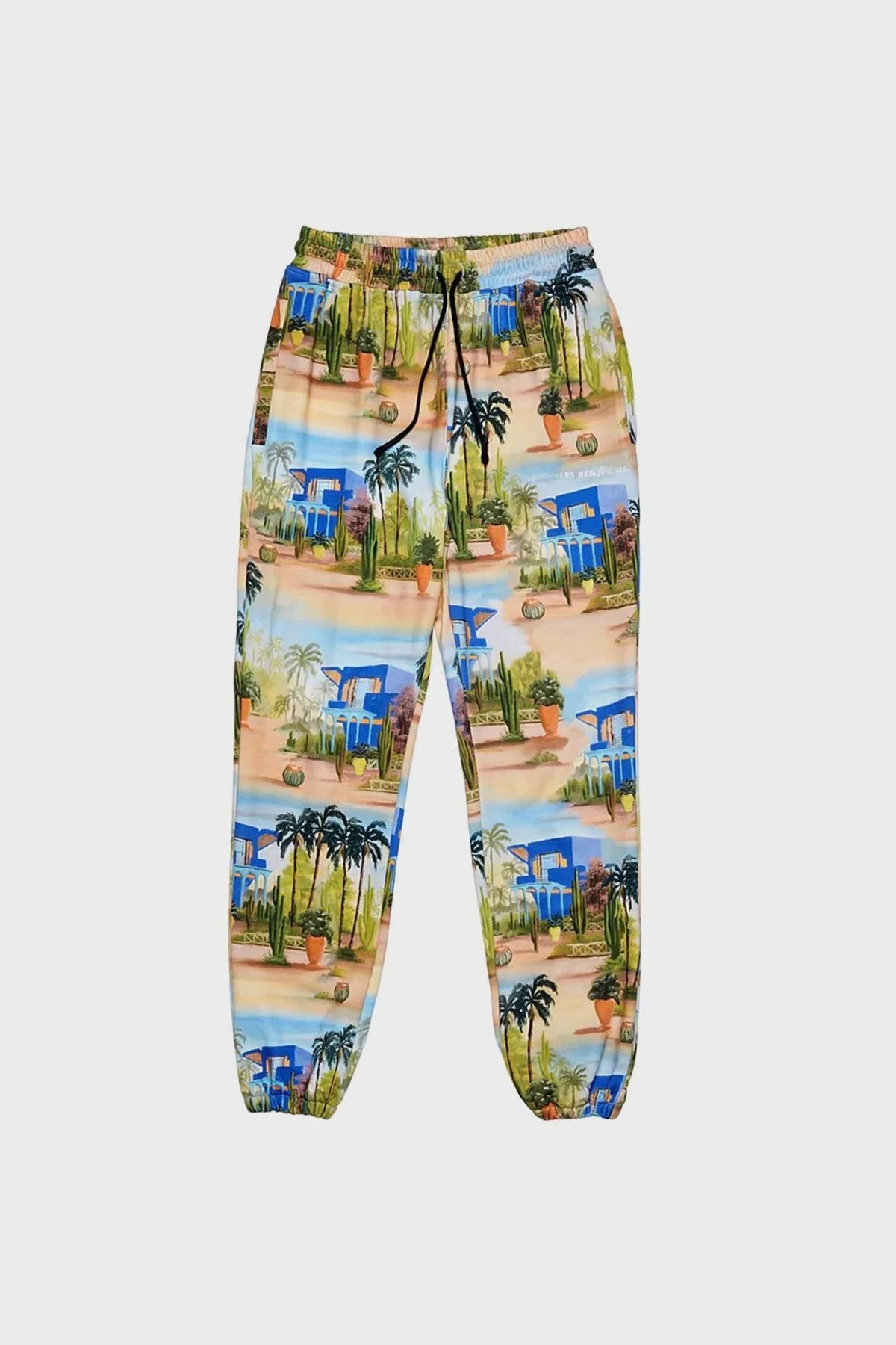 Les Benjamins Rahat Kesim Elastik Bel Bantlı Cepli % 100 Pamuk Erkek Pantolon LB22SSTMJMUSP-003 MAVİ-BEJ - 6