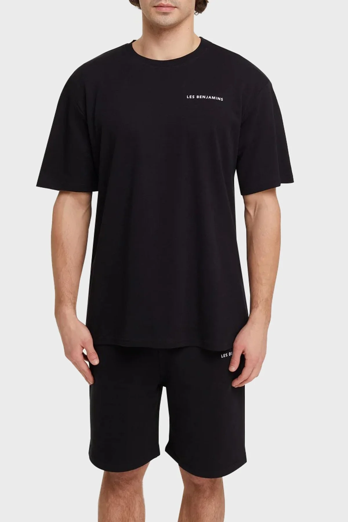 Les Benjamins Regular Fit Bisiklet Yaka % 100 Pamuk Erkek T Shirt LB21SSCORMUTS-006 SİYAH - 1