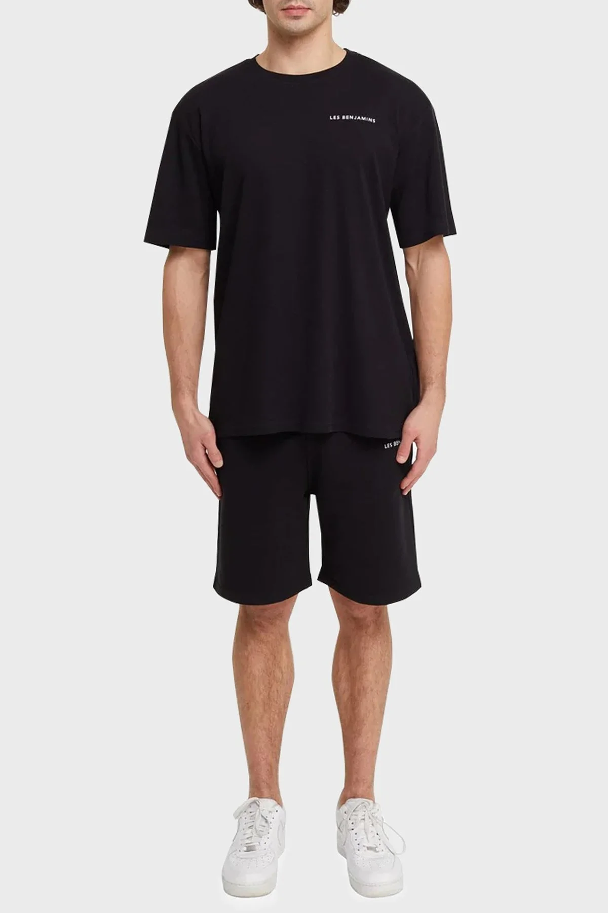 Les Benjamins Regular Fit Bisiklet Yaka % 100 Pamuk Erkek T Shirt LB21SSCORMUTS-006 SİYAH - 4