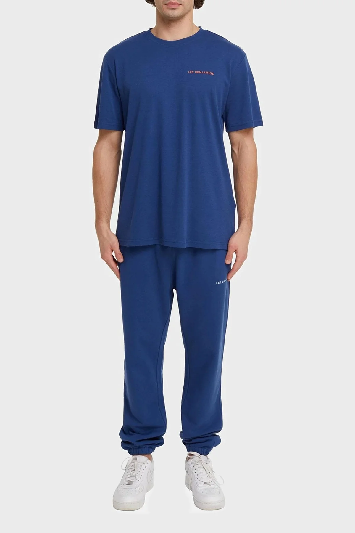 Les Benjamins Regular Fit Bisiklet Yaka % 100 Pamuk Erkek T Shirt LB21SSCORMUTS-007 LACİVERT - 4