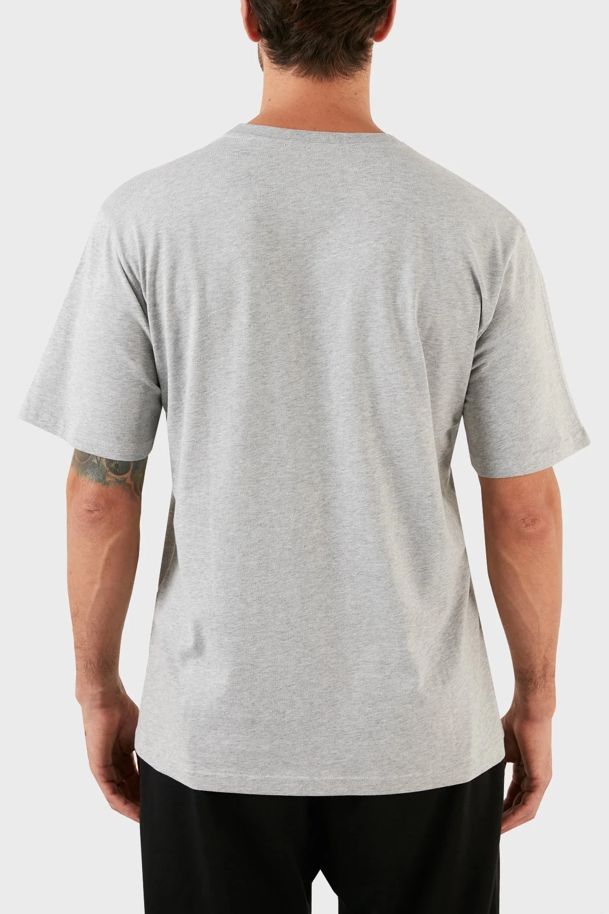 Les Benjamins Regular Fit Bisiklet Yaka % 100 Pamuk Erkek T Shirt LB21SSCORMUTS-008 GRİ - 9