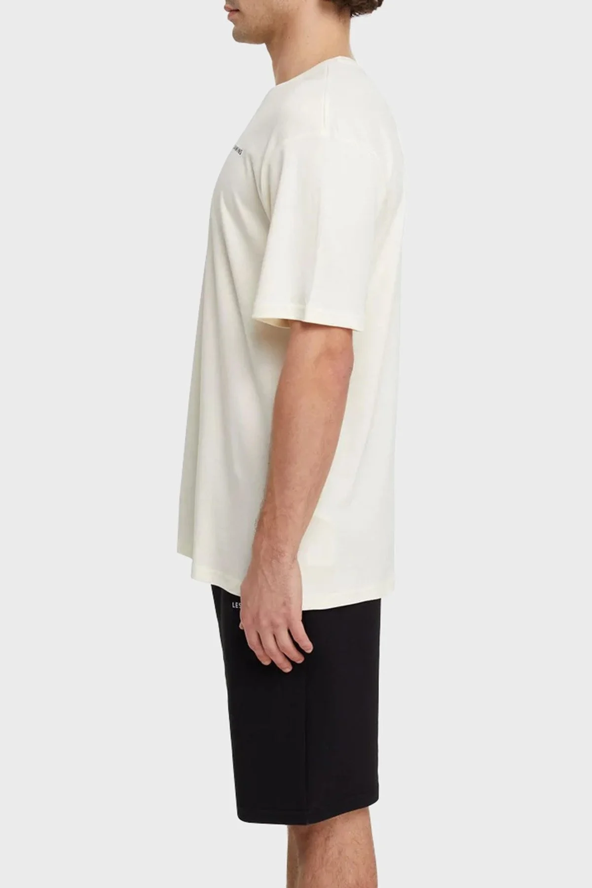 Les Benjamins Regular Fit Bisiklet Yaka % 100 Pamuk Erkek T Shirt LB21SSCORMUTS-009 EKRU - 3