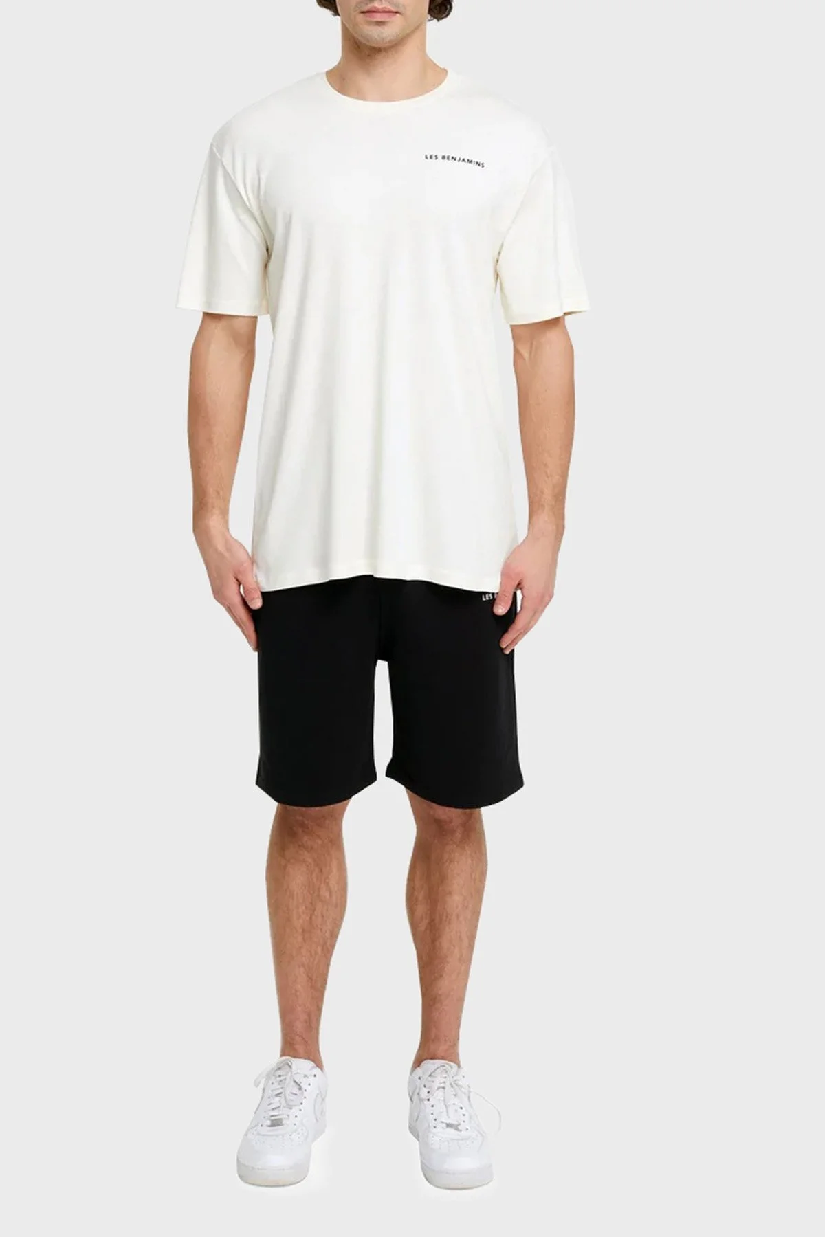 Les Benjamins Regular Fit Bisiklet Yaka % 100 Pamuk Erkek T Shirt LB21SSCORMUTS-009 EKRU - 4