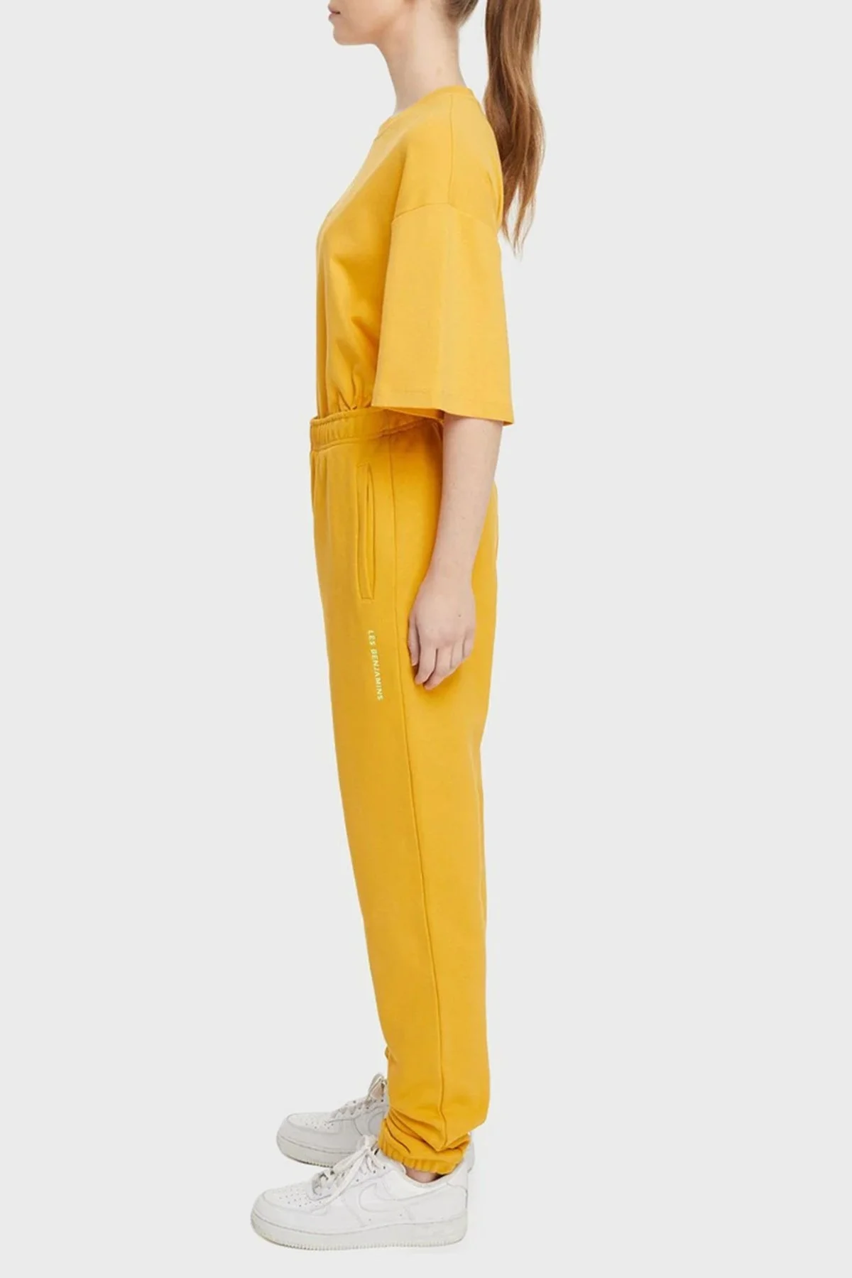 Les Benjamins Regular Fit Elastik Bel Bantlı Cepli % 100 Pamuk Bayan Pantolon LB22SSESSFUSP-304 SÜTLÜ KAHVE - 4